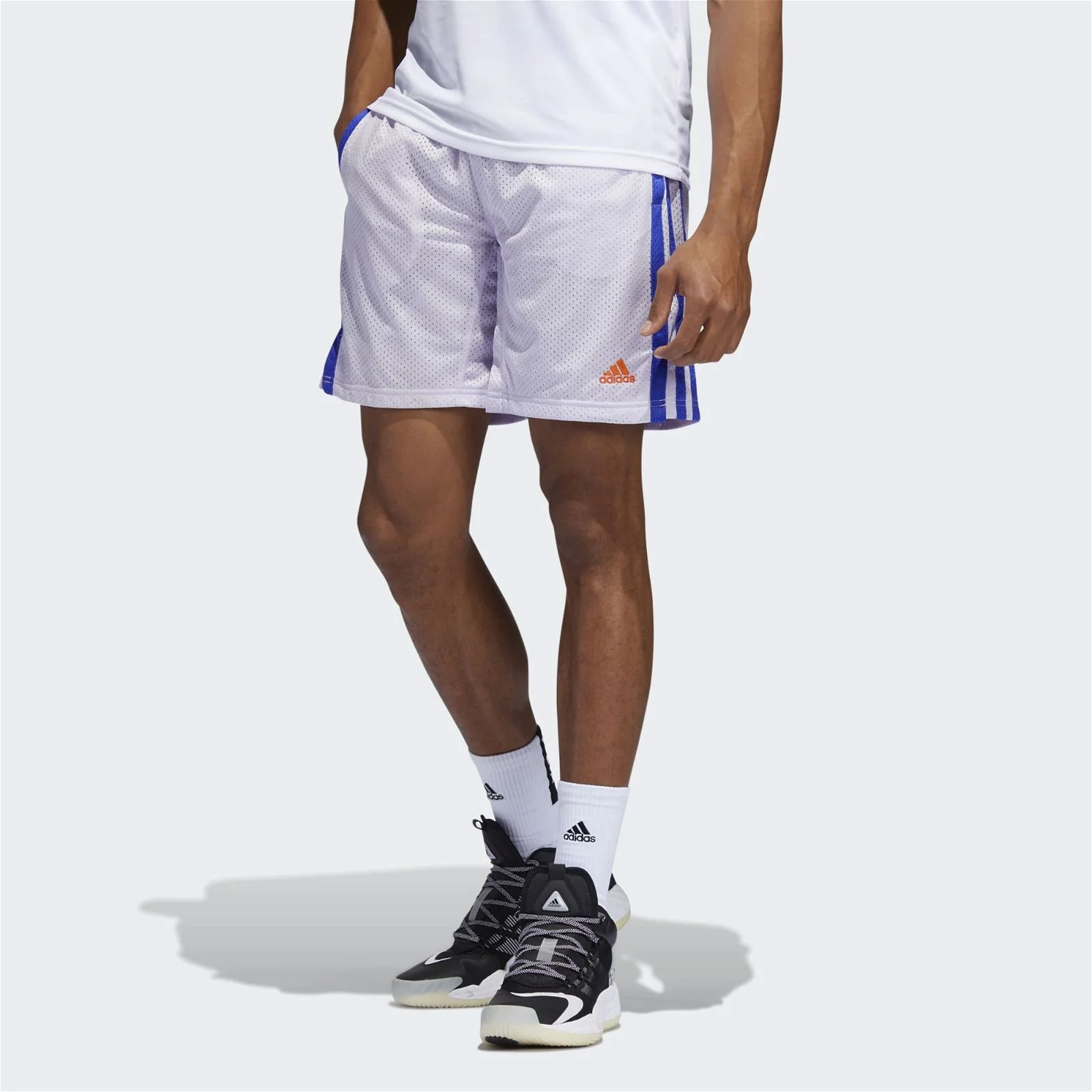 adidas Summer Legend Basketball Shorts - Purple Tint - Image 2