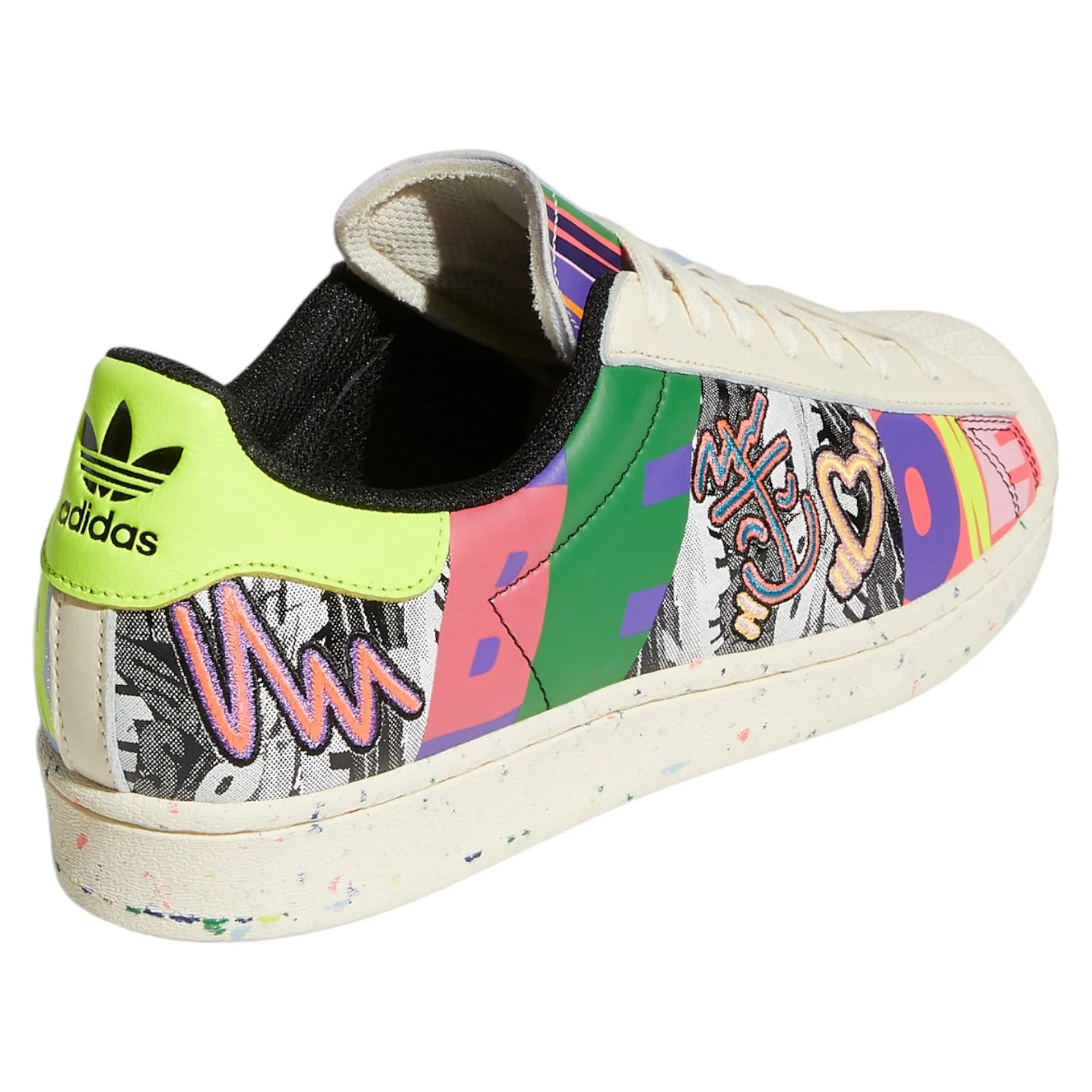 adidas Superstar x Kris Andrew Small Pride Collection Trainers - White - Image 3
