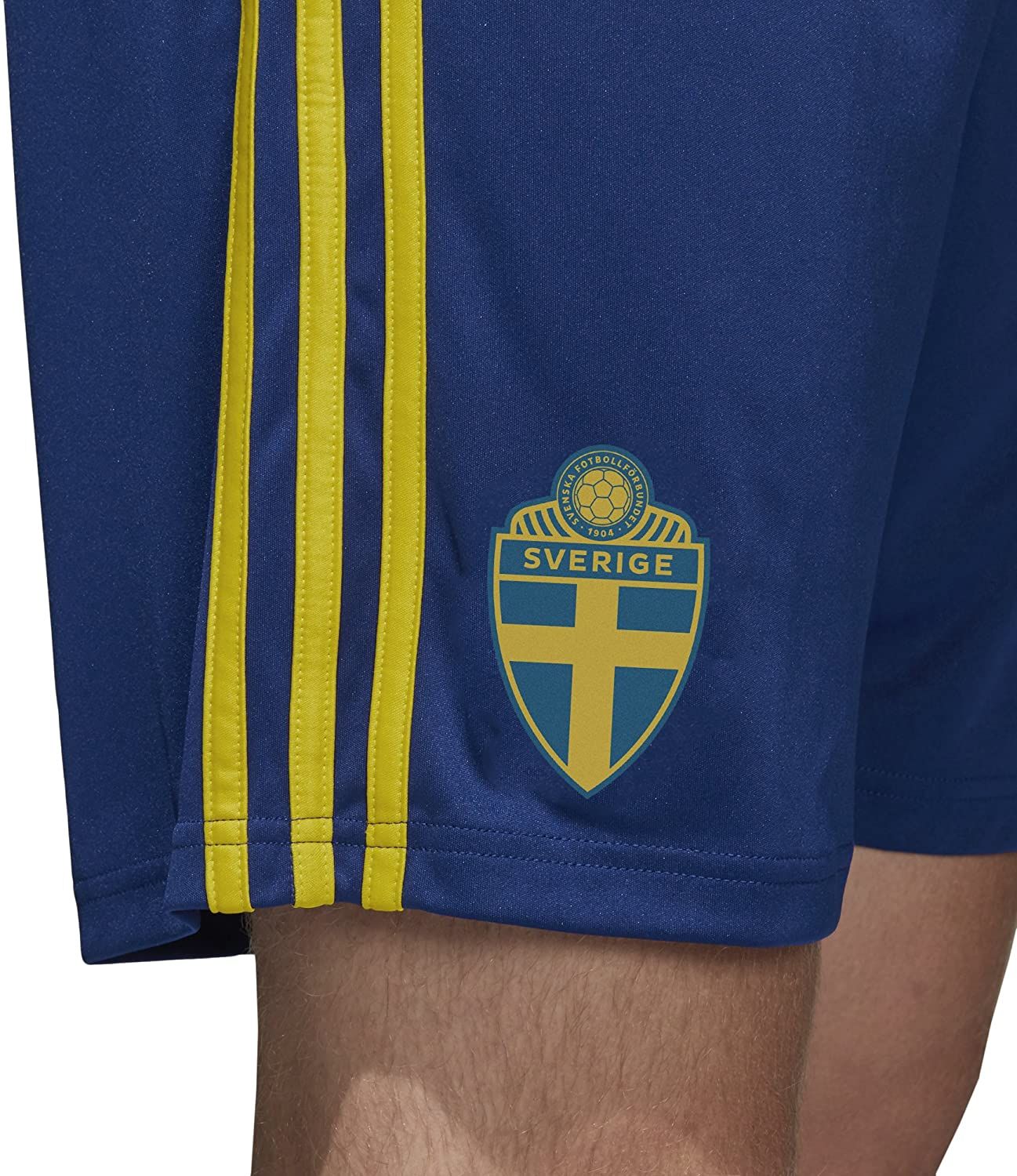 adidas Sweden Home Football Shorts 18-19 - Blue - Image 5