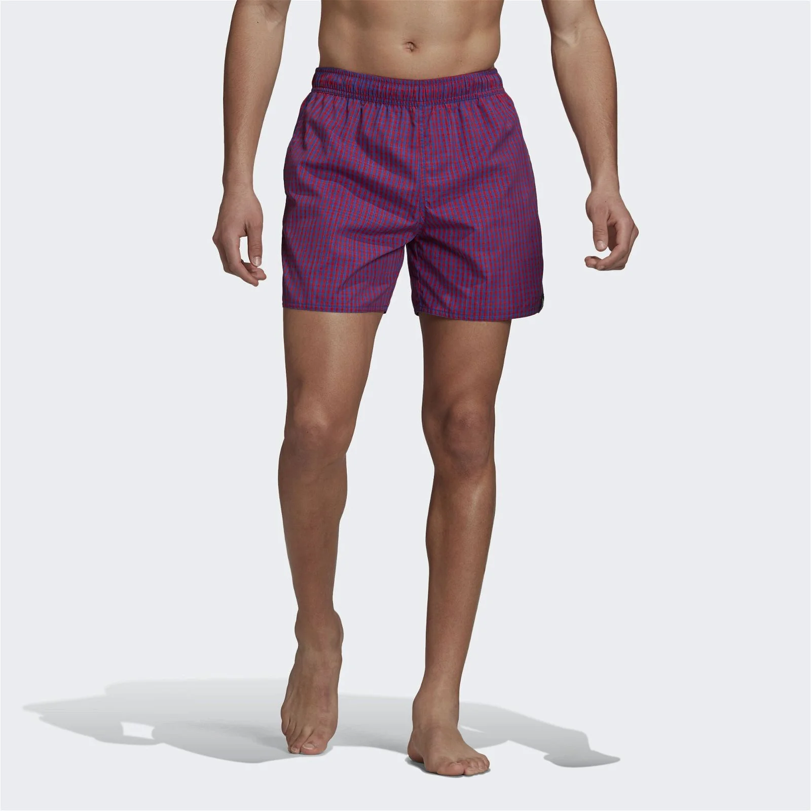 adidas Swimming Check CLX Swim Shorts - Red/Blue - Image 3