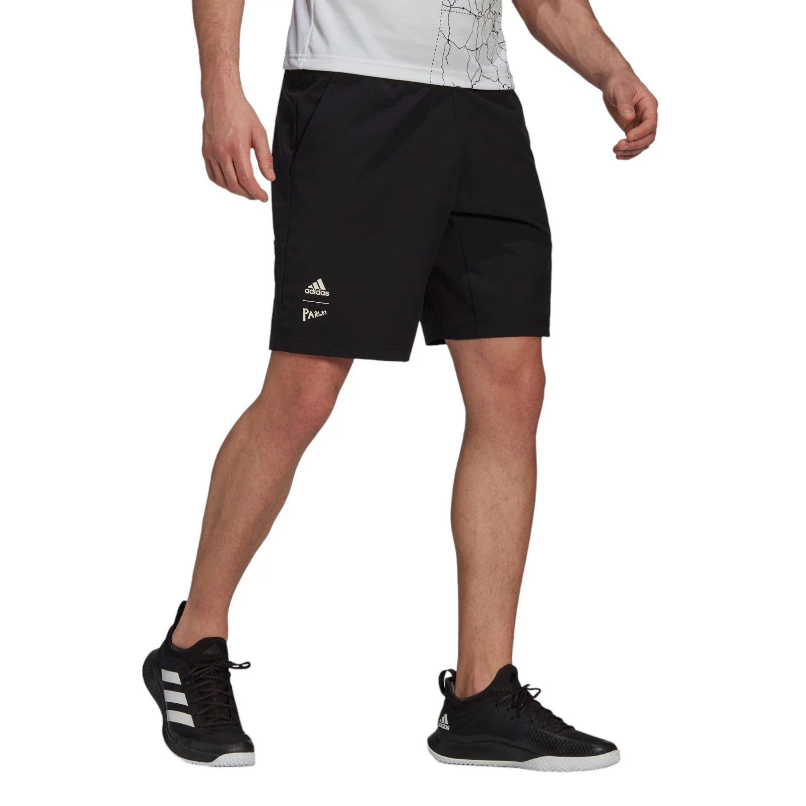 adidas Tennis Parley Ergo Shorts - Black / White