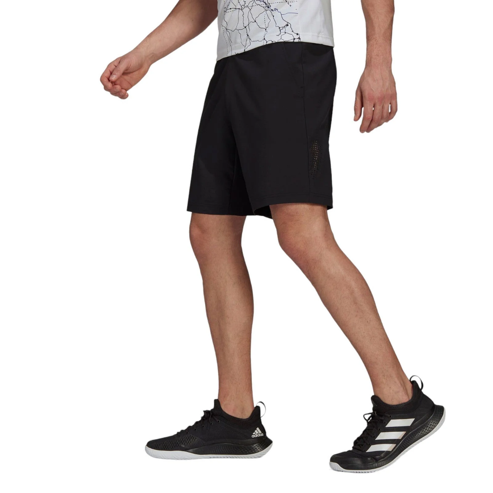adidas Tennis Parley Ergo Shorts - Black / White - Image 3