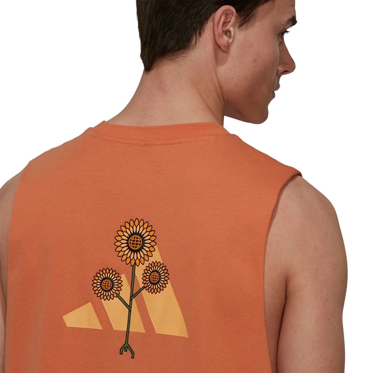 adidas Terra Love Tank Top Unisex Vest - Orange - Image 4