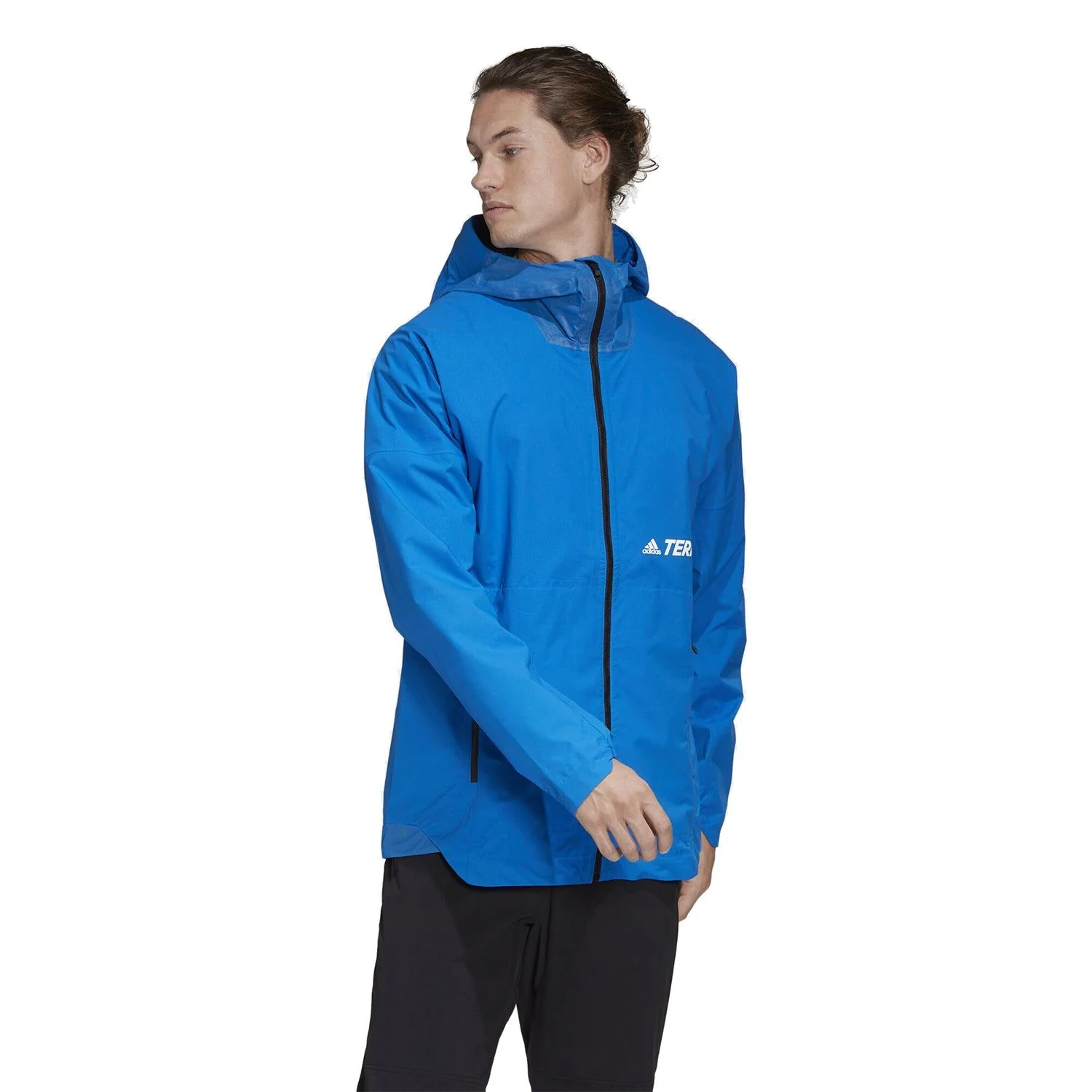 adidas Terrex 2.5-Layer Zupahike Rain Jacket - Blue - Image 3