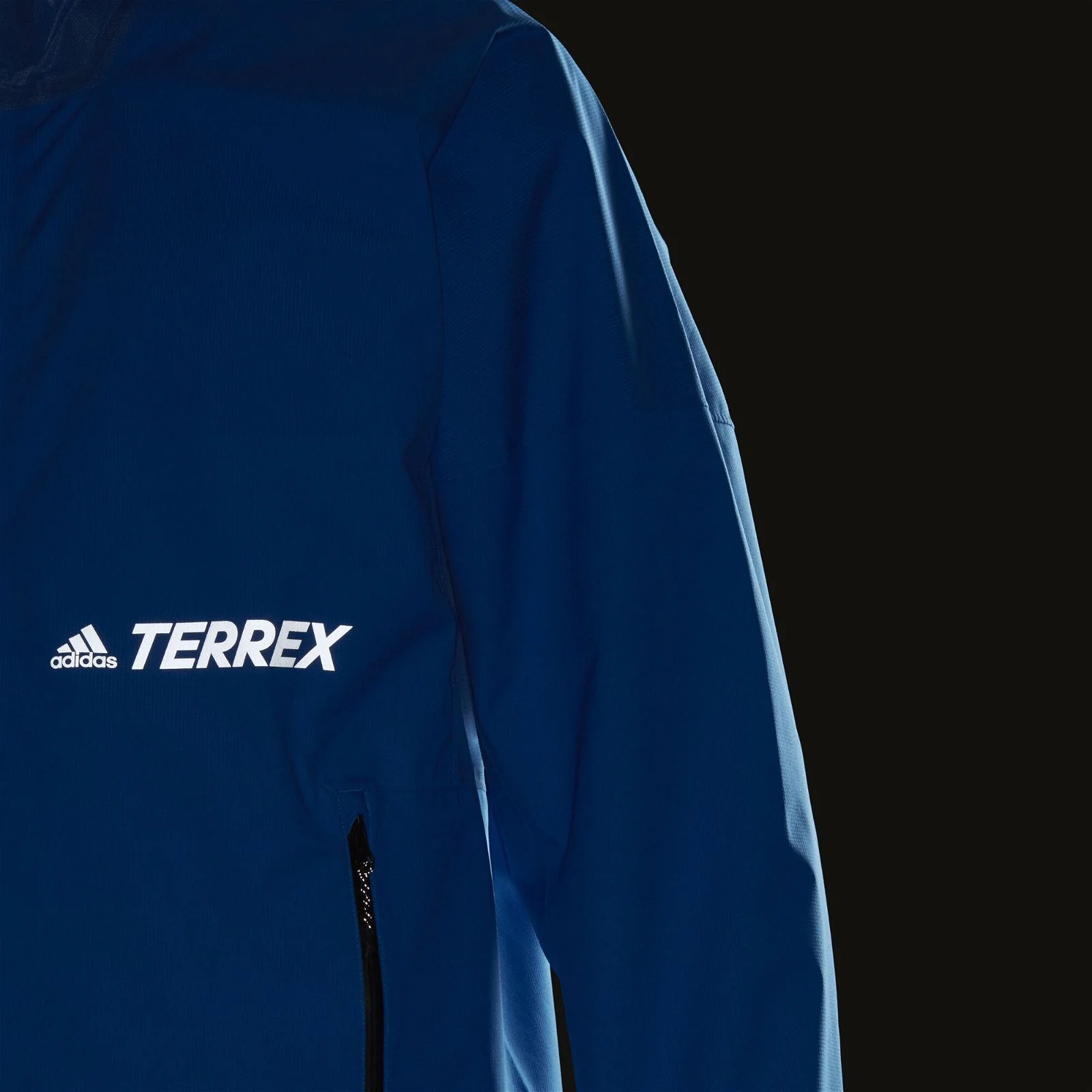 adidas Terrex 2.5-Layer Zupahike Rain Jacket - Blue - Image 6