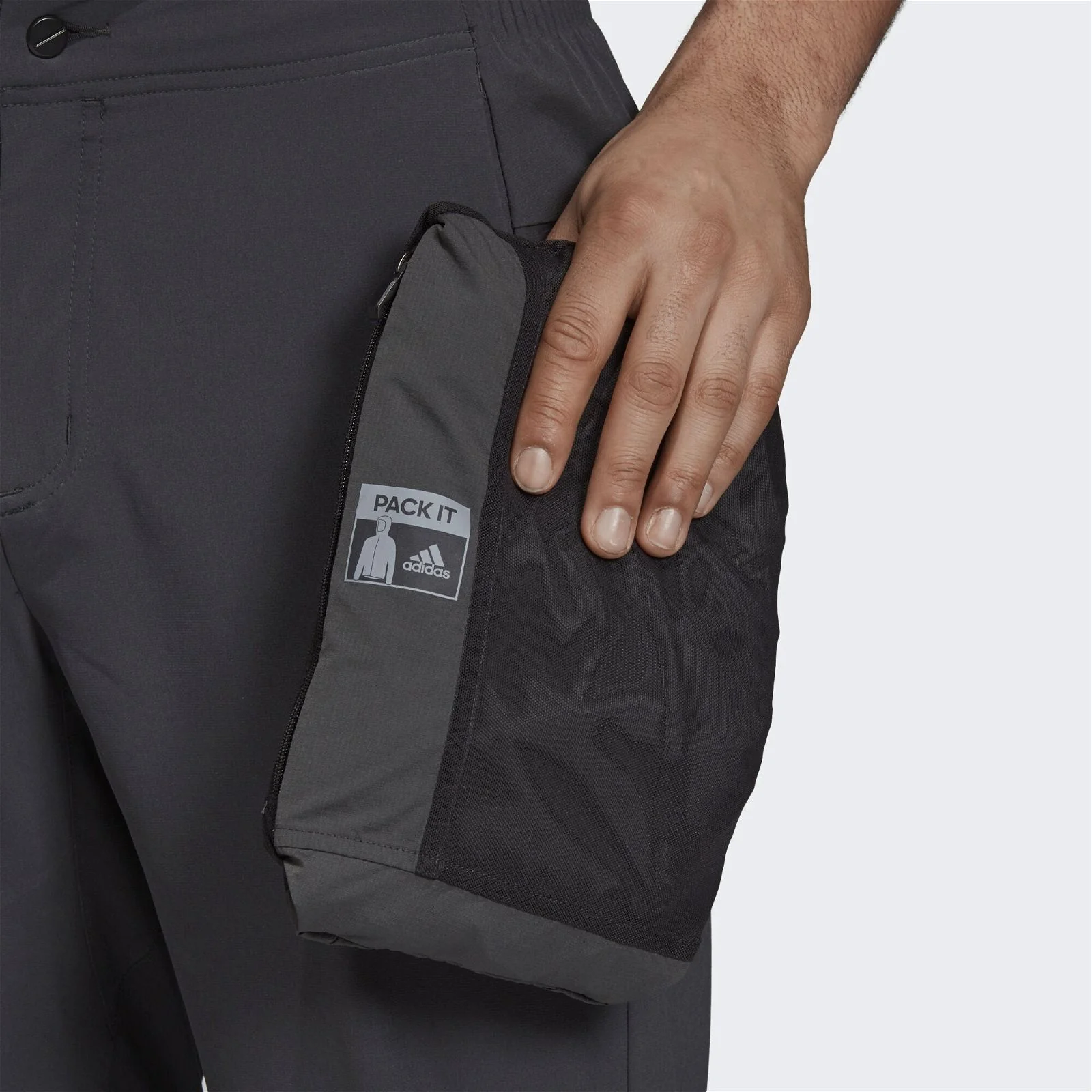 adidas Terrex Agravic Wind Jacket - Grey - Image 5