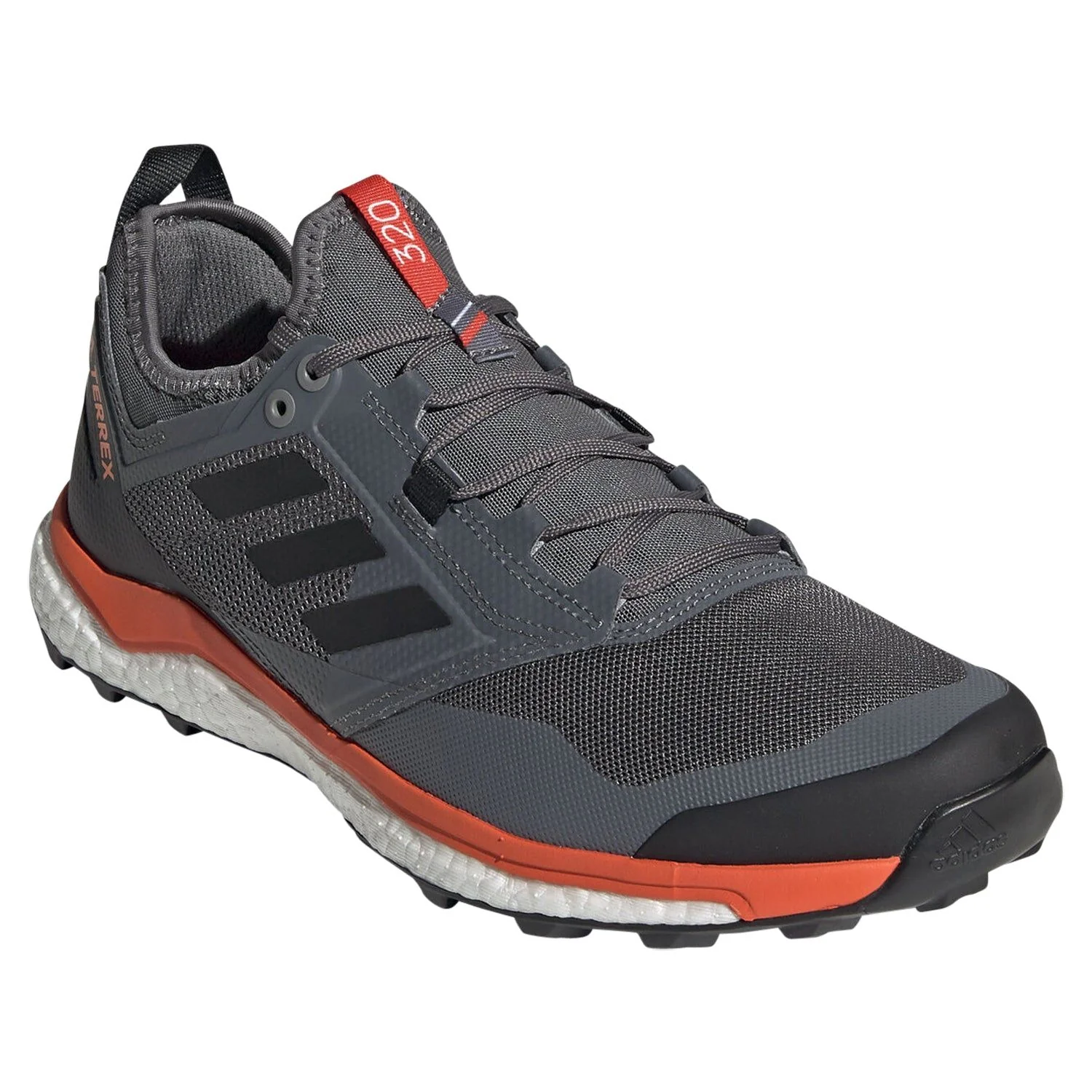 adidas Terrex Agravic XT Shoes - Grey / Black / Orange - Image 2