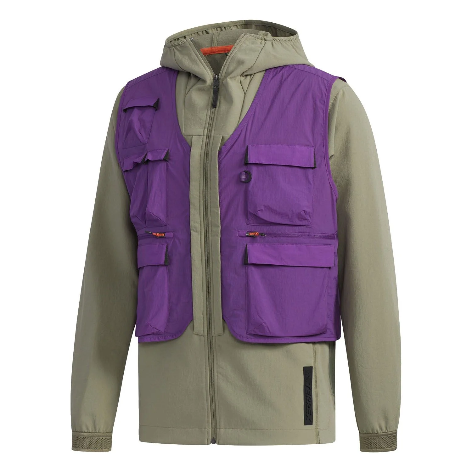 adidas Terrex Capsule Three-in-One Stretch Jacket - Green