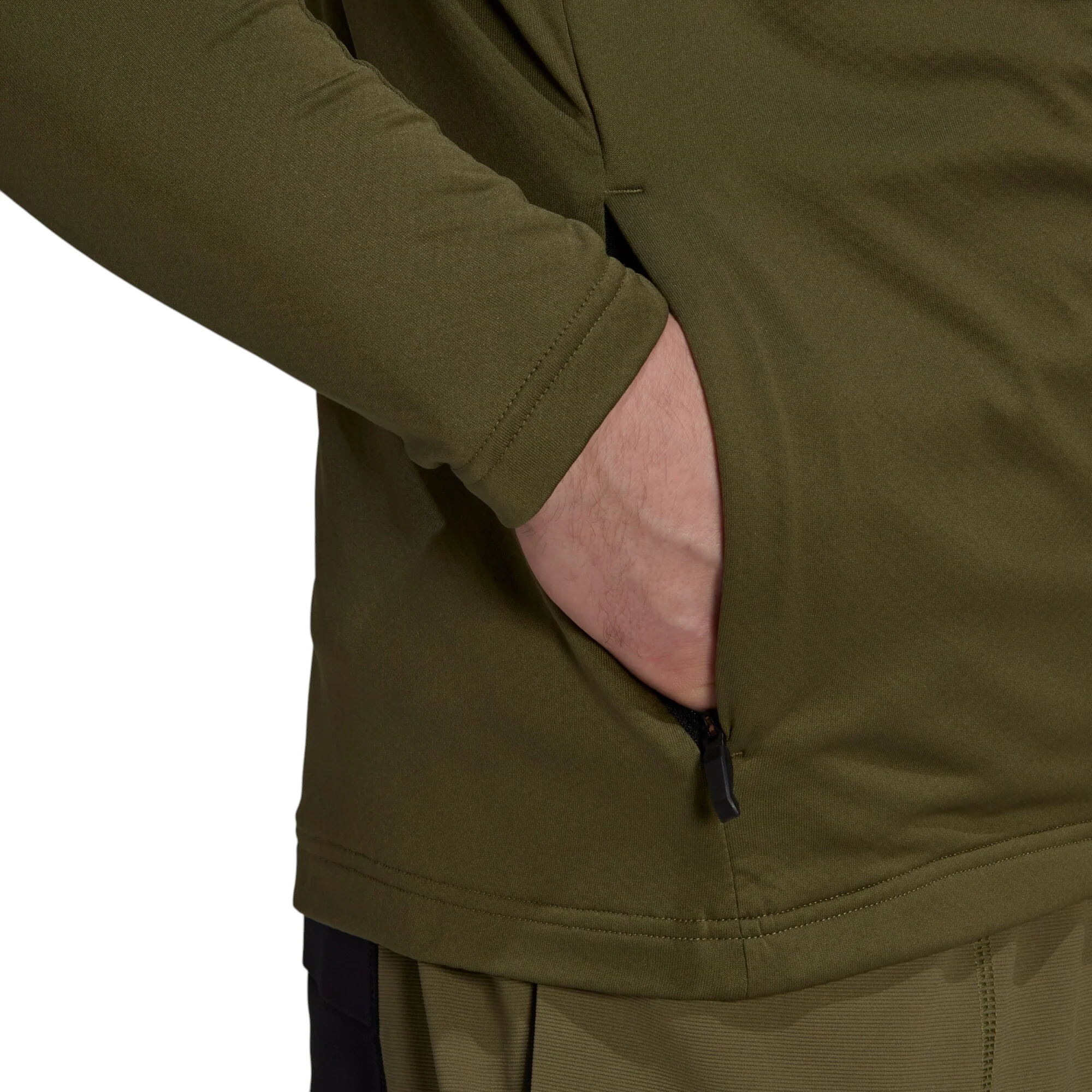 adidas Terrex Full Zip Fleece Jacket - Green - Image 5