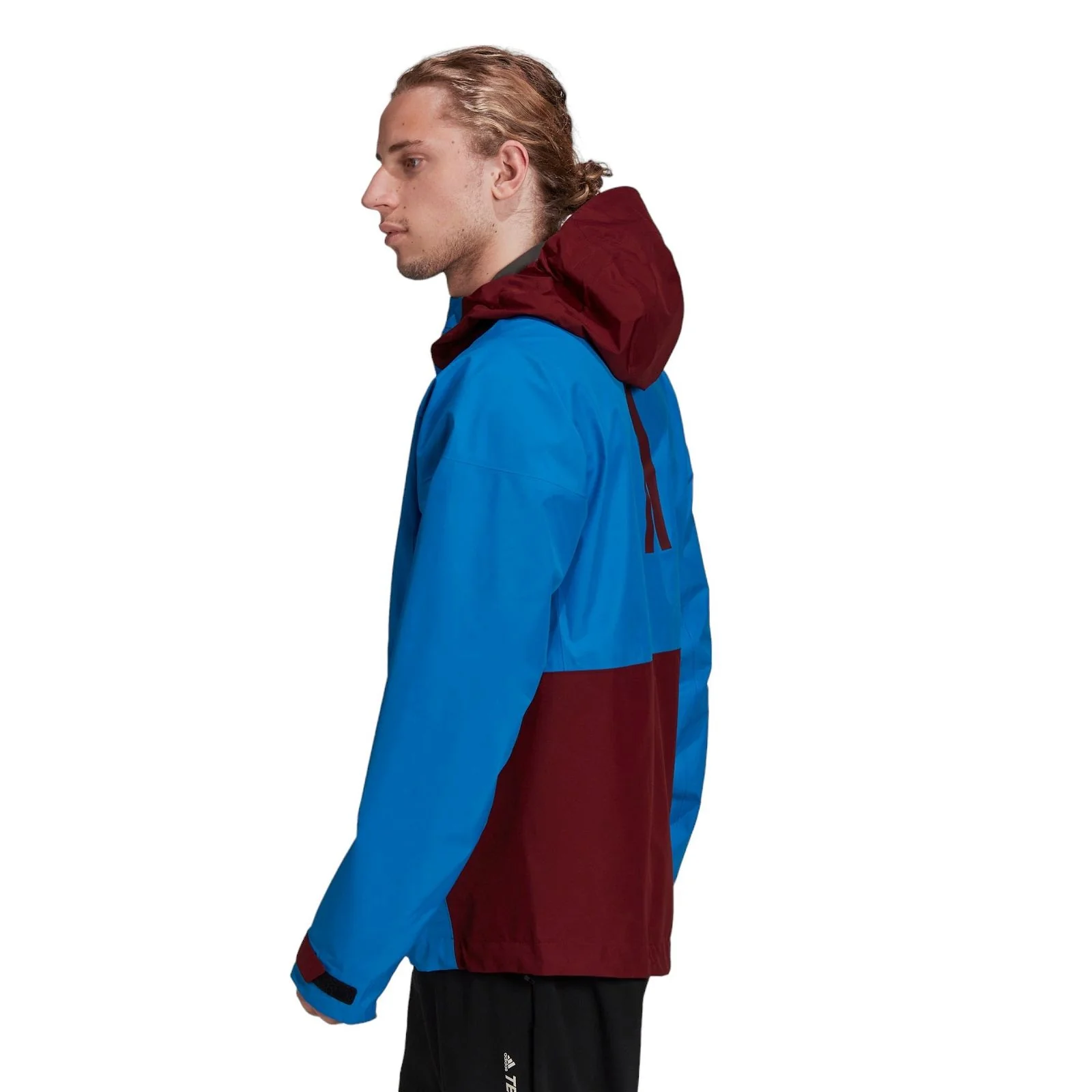 adidas Terrex GORE-TEX Paclite Rain Jacket - Shock Blue / Shadow Red - Image 5
