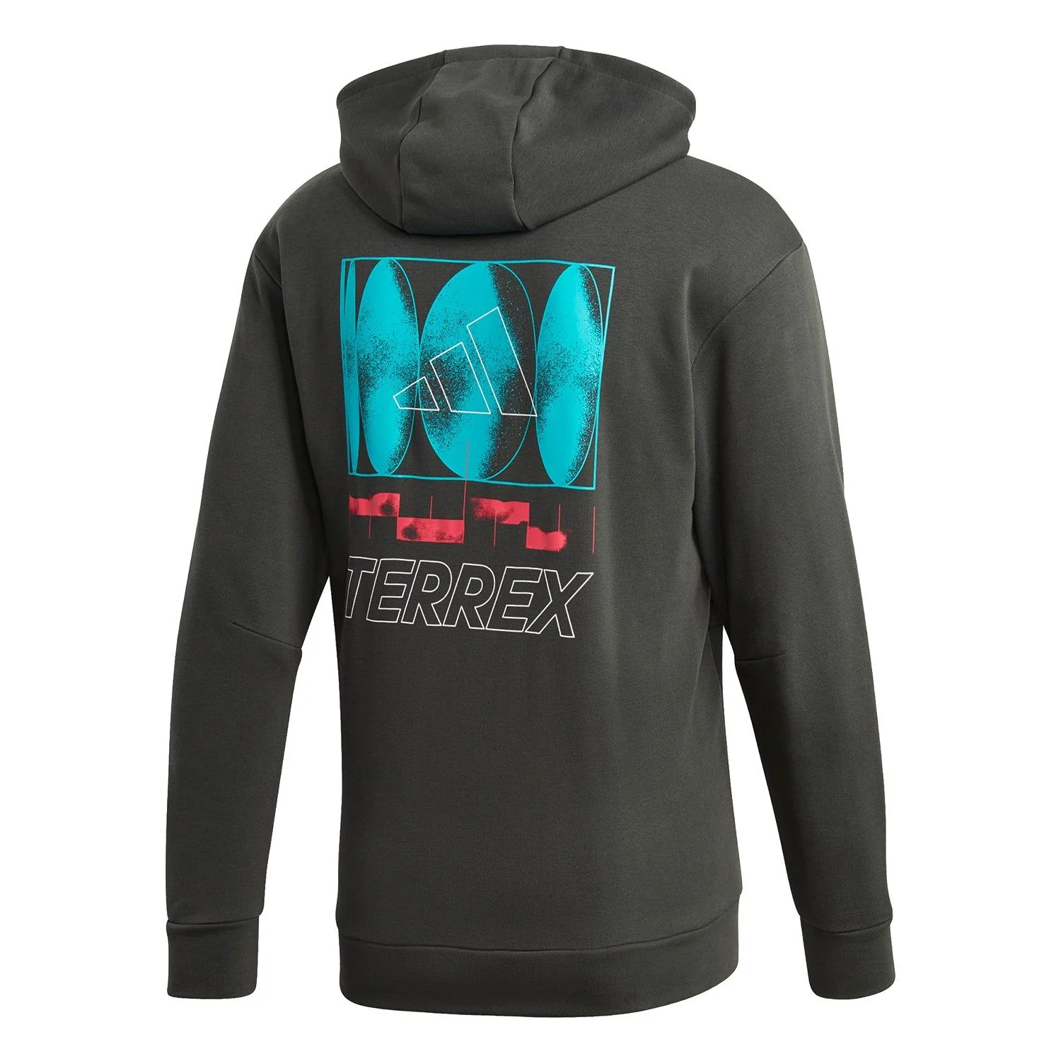 adidas Terrex Logo Hoodie - Green - Image 2