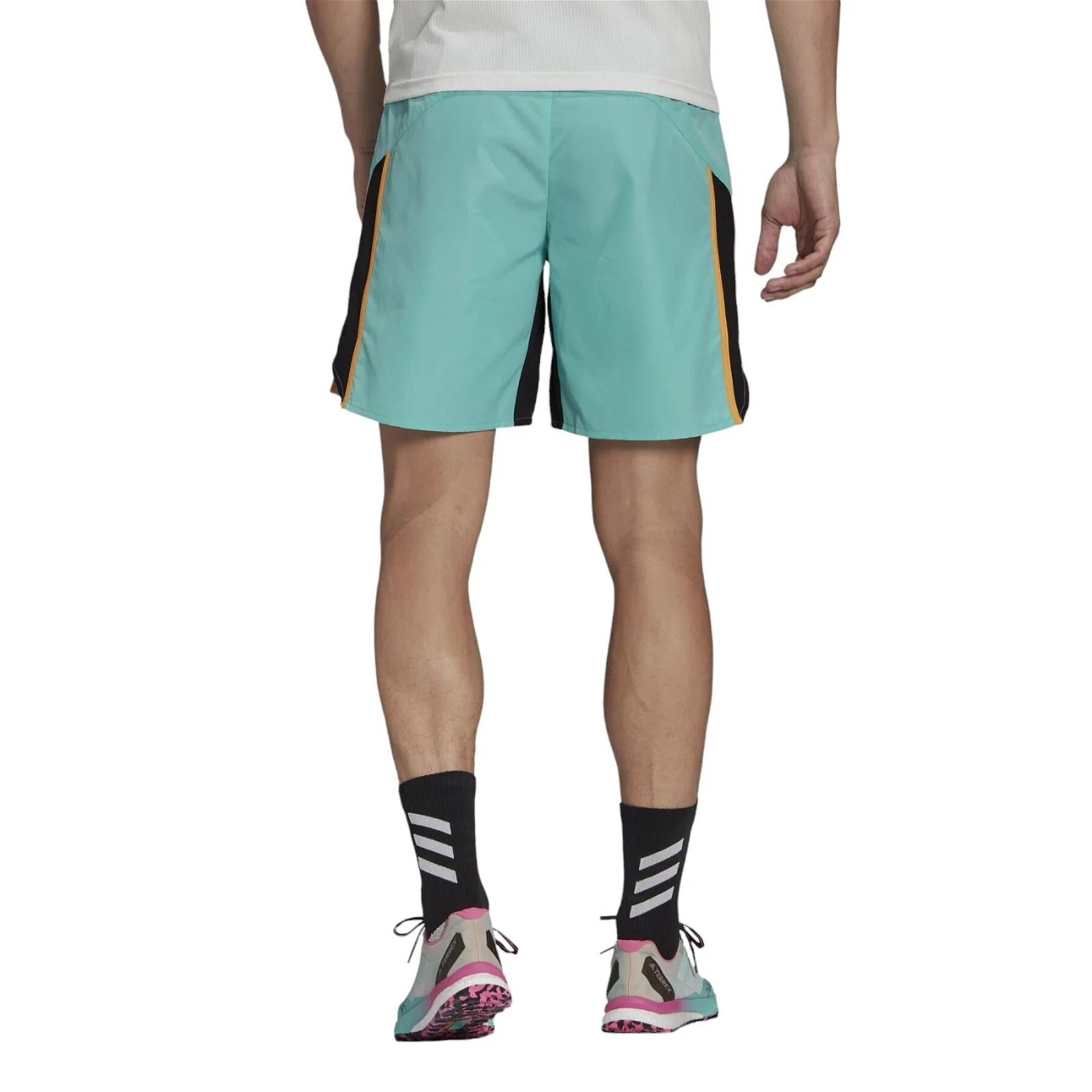 adidas Terrex Primeblue Trail Running Shorts - Green - Image 3