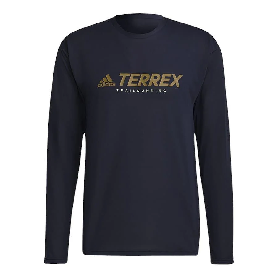 adidas Terrex Primeblue TX Trail Long Sleeve T Shirt - Navy - Image 5
