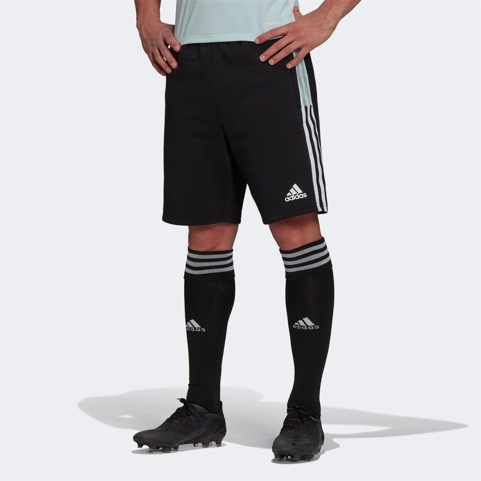 adidas Tiro Football Shorts Zip Pockets - Black - Image 2
