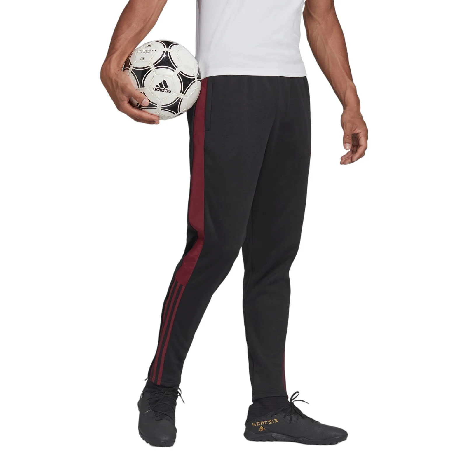adidas Tiro Football Track Pants - Black / Red - Image 8