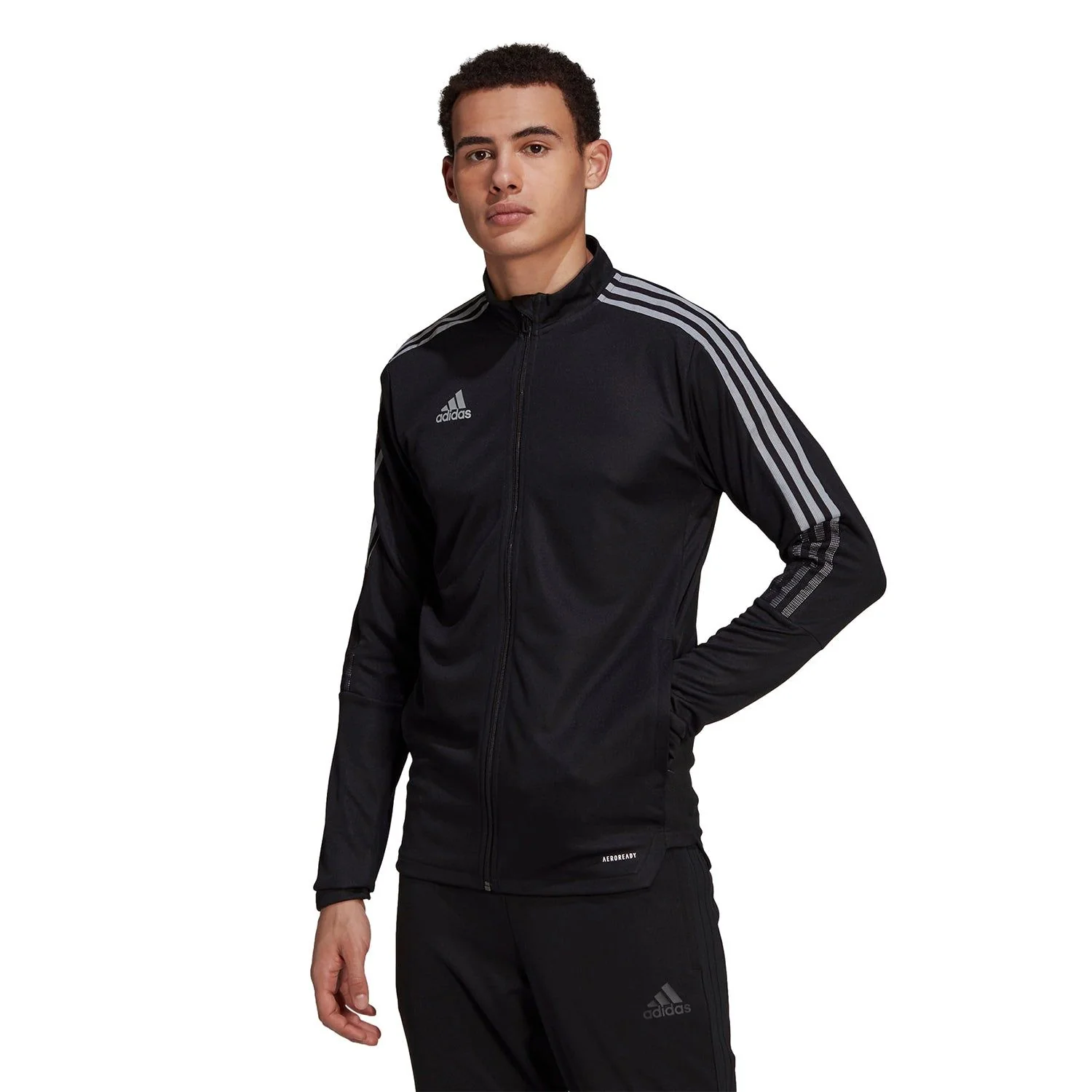 adidas Tiro Reflective Track Jacket - Black - Image 3