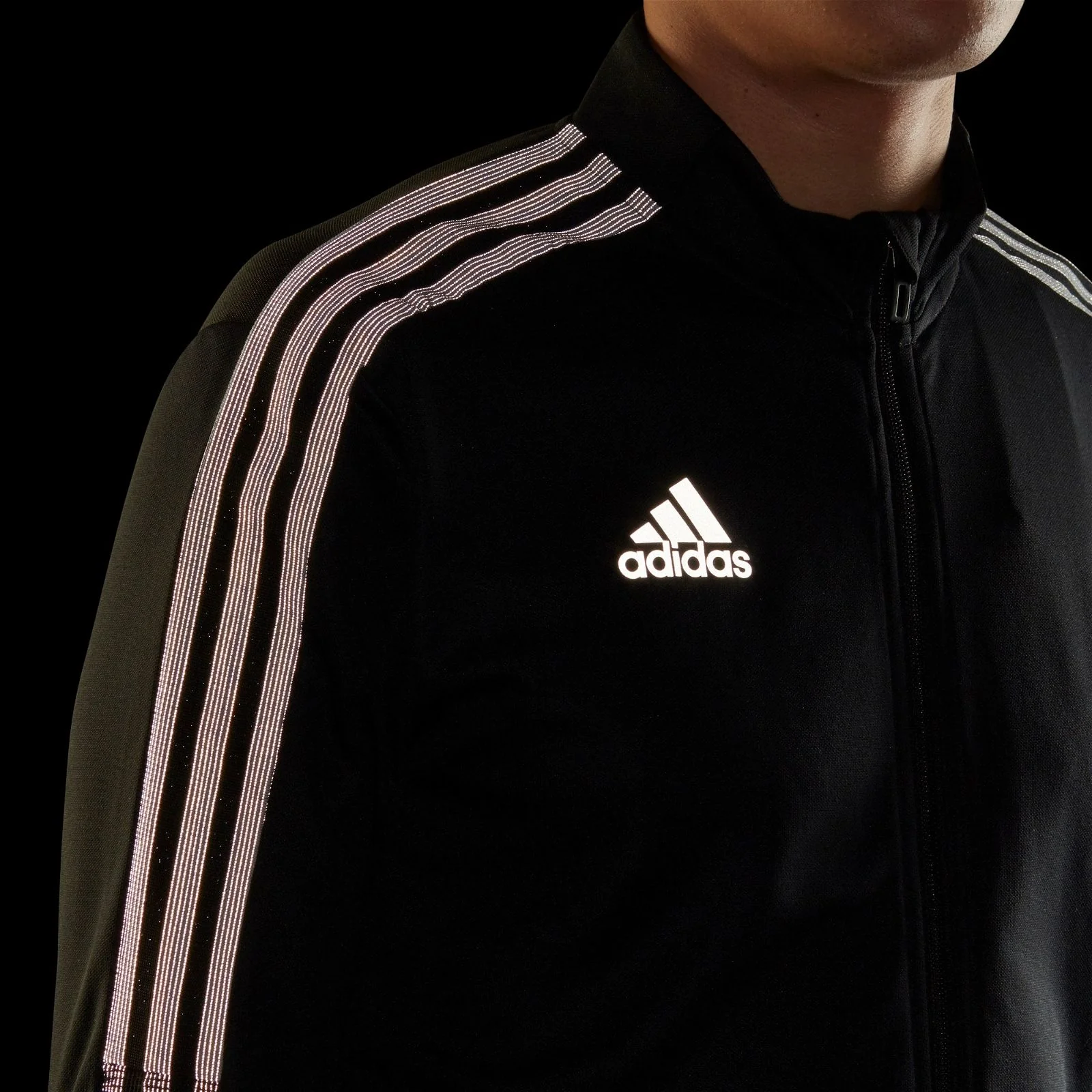 adidas Tiro Reflective Track Jacket - Black - Image 4