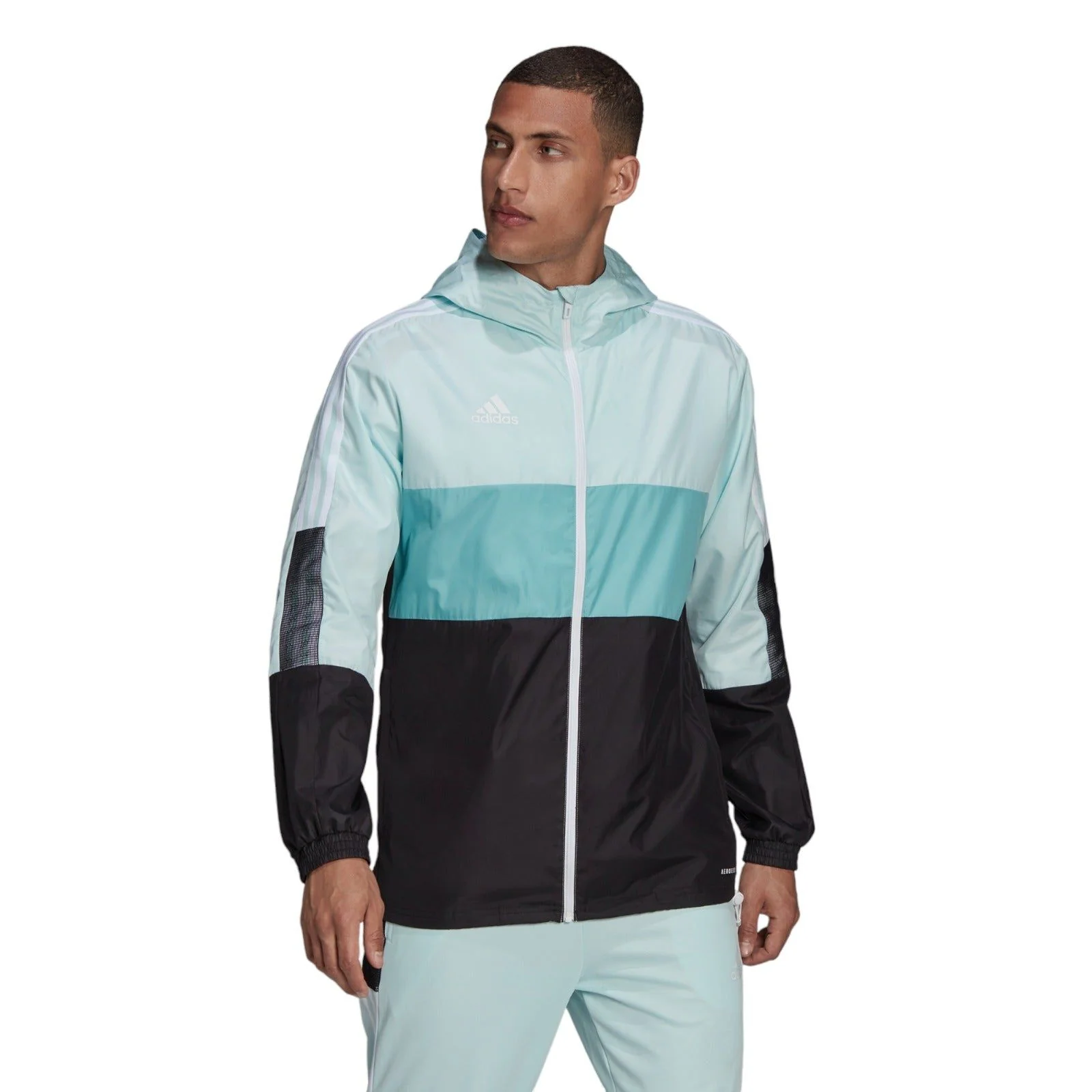 adidas Tiro Windbreaker Jacket - Turquoise Blue - Image 2