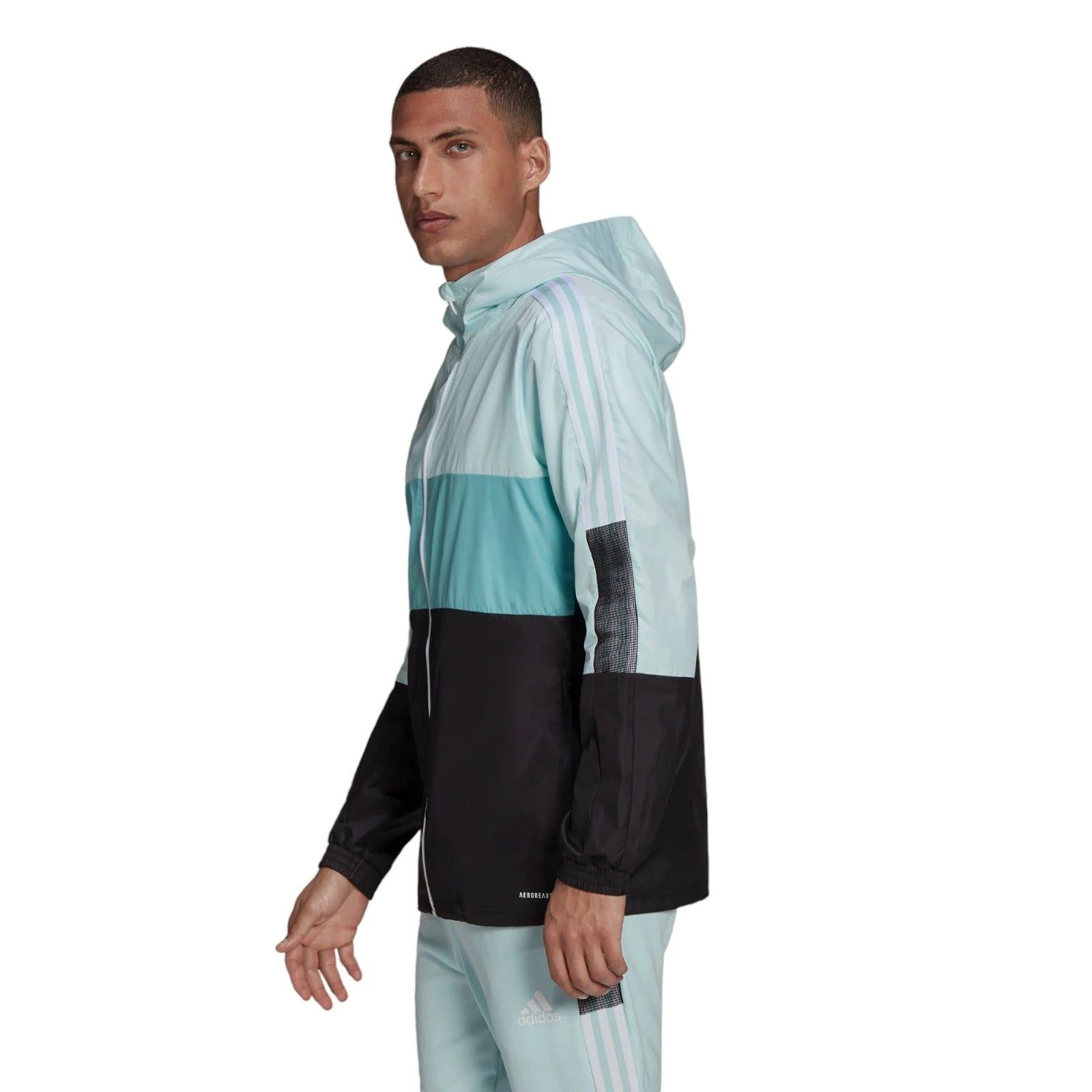 adidas Tiro Windbreaker Jacket - Turquoise Blue - Image 3