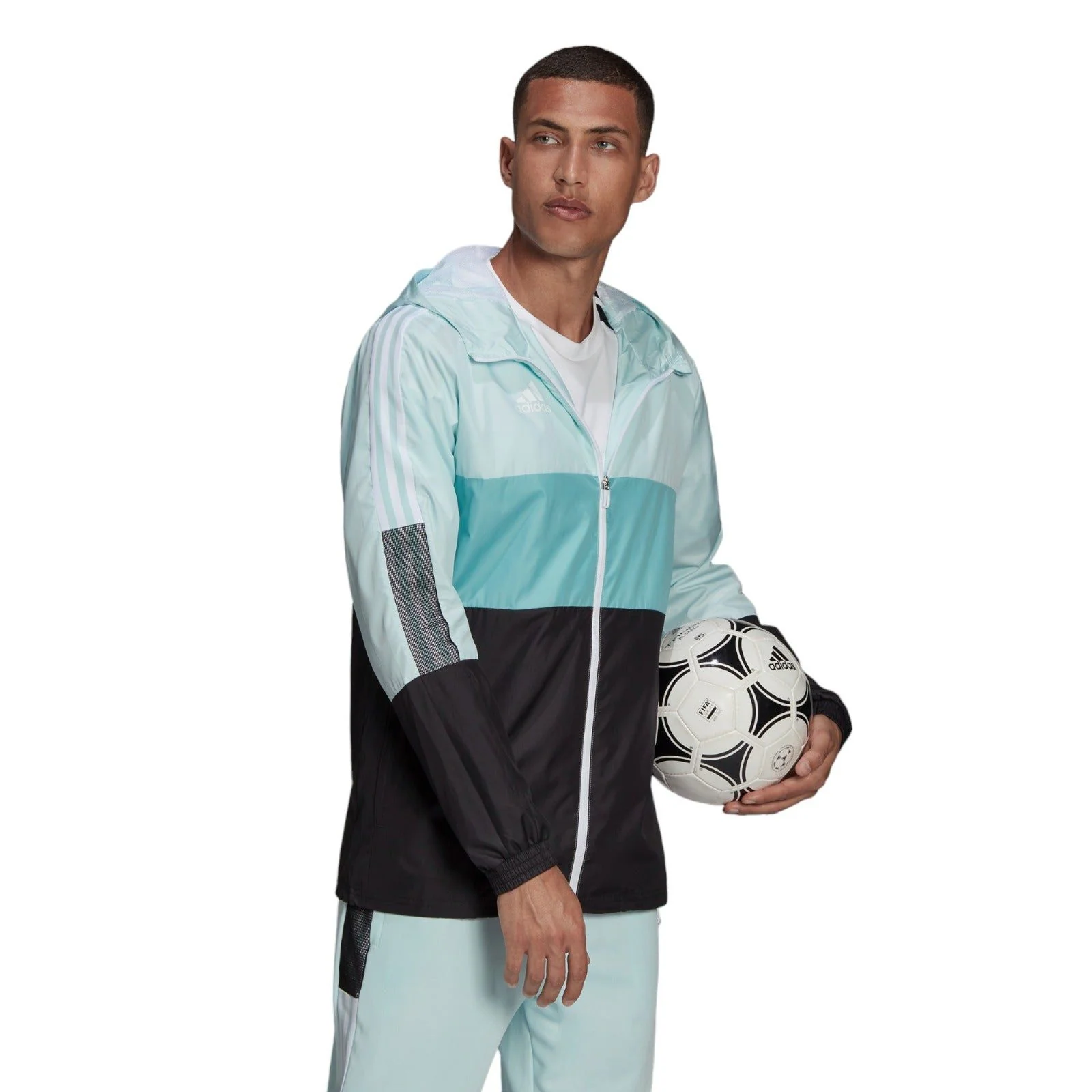 adidas Tiro Windbreaker Jacket - Turquoise Blue - Image 5