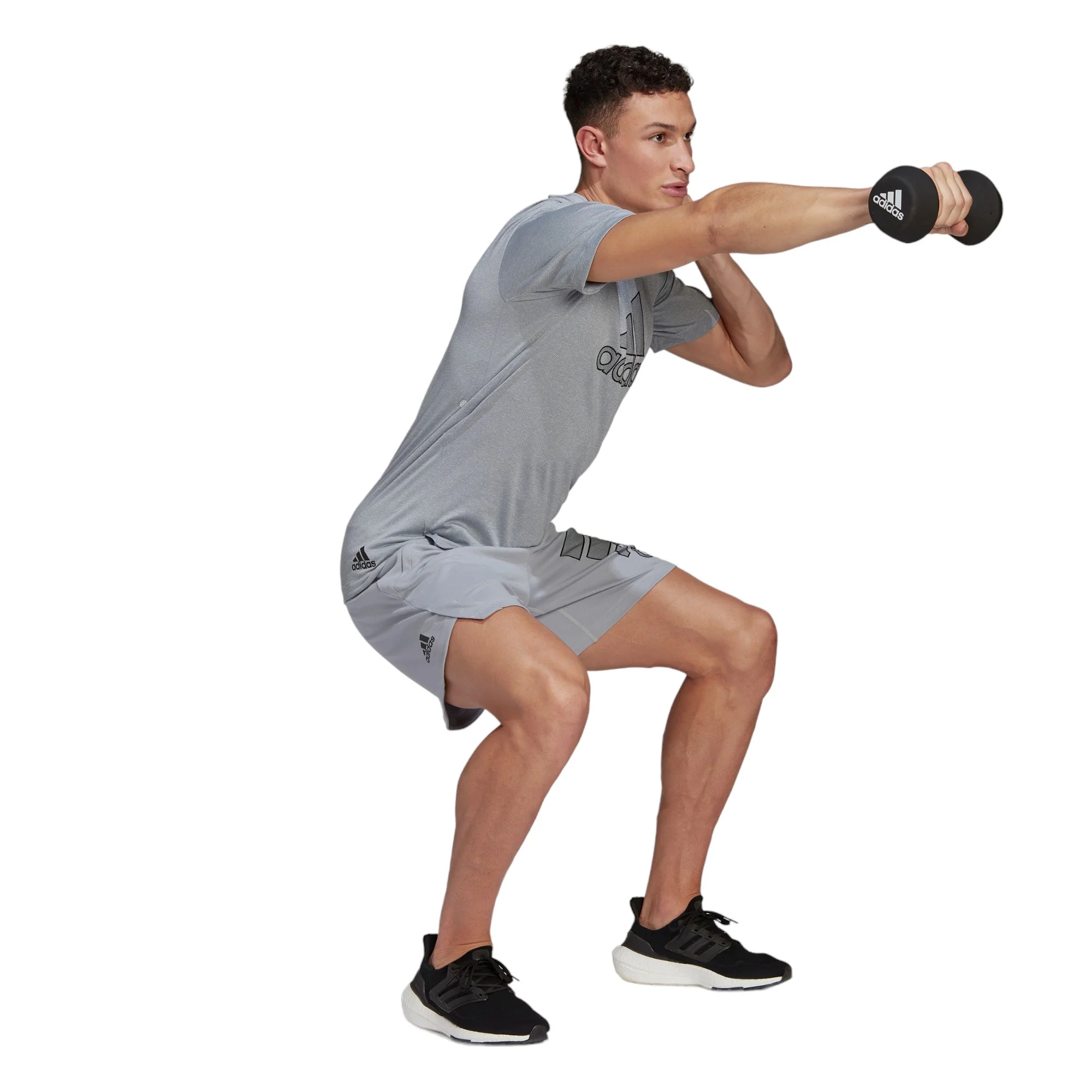 adidas Training 5" Shorts - Halo Silver - Image 4