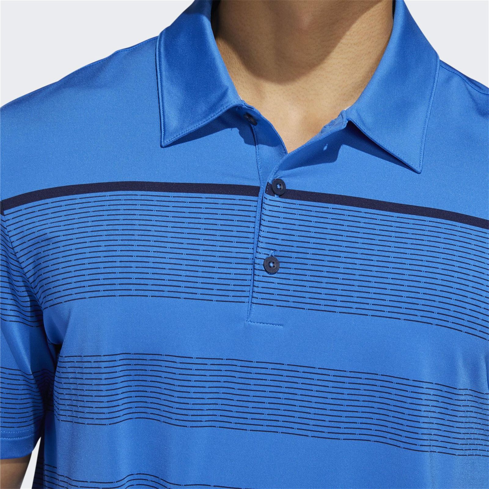 adidas Ultimate365 Dash Stripe Polo Shirt - Blue - Image 5