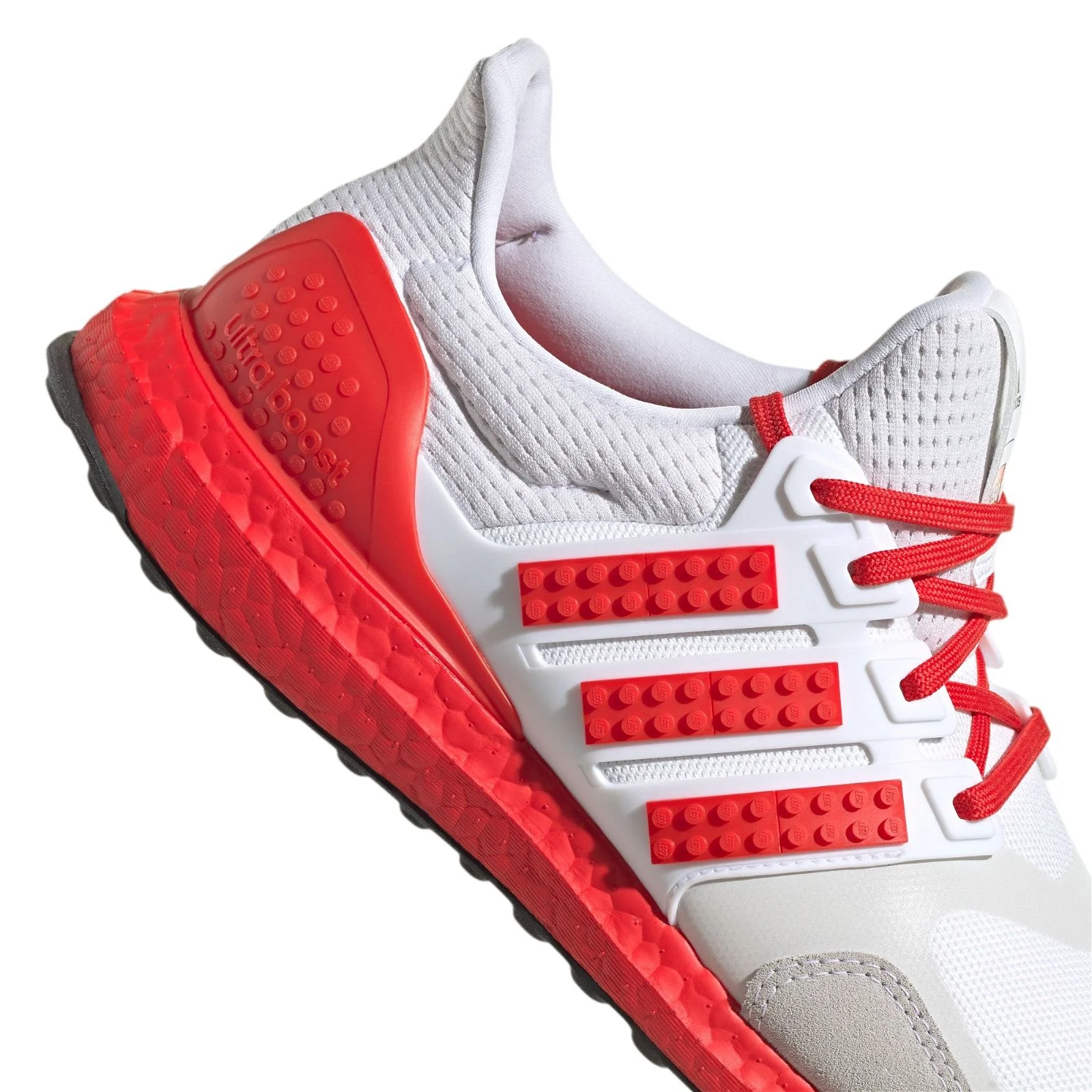 adidas Ultra Boost LEGO Color Pack Trainers - White / Red - Image 4