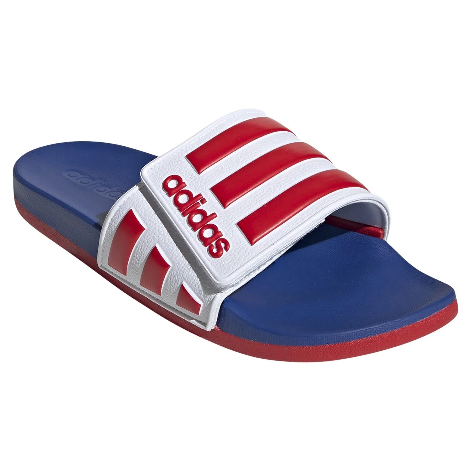 adidas Unisex Adilette Comfort ADJ Slides - Blue - Image 2