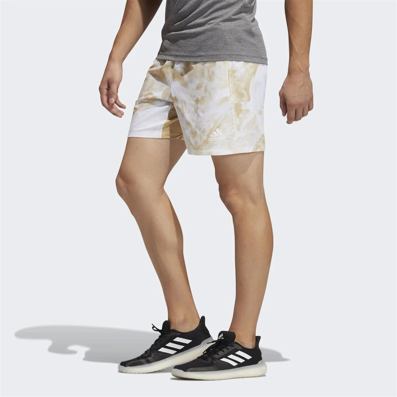 adidas Unite Floral Shorts - Hazy Beige - Image 4