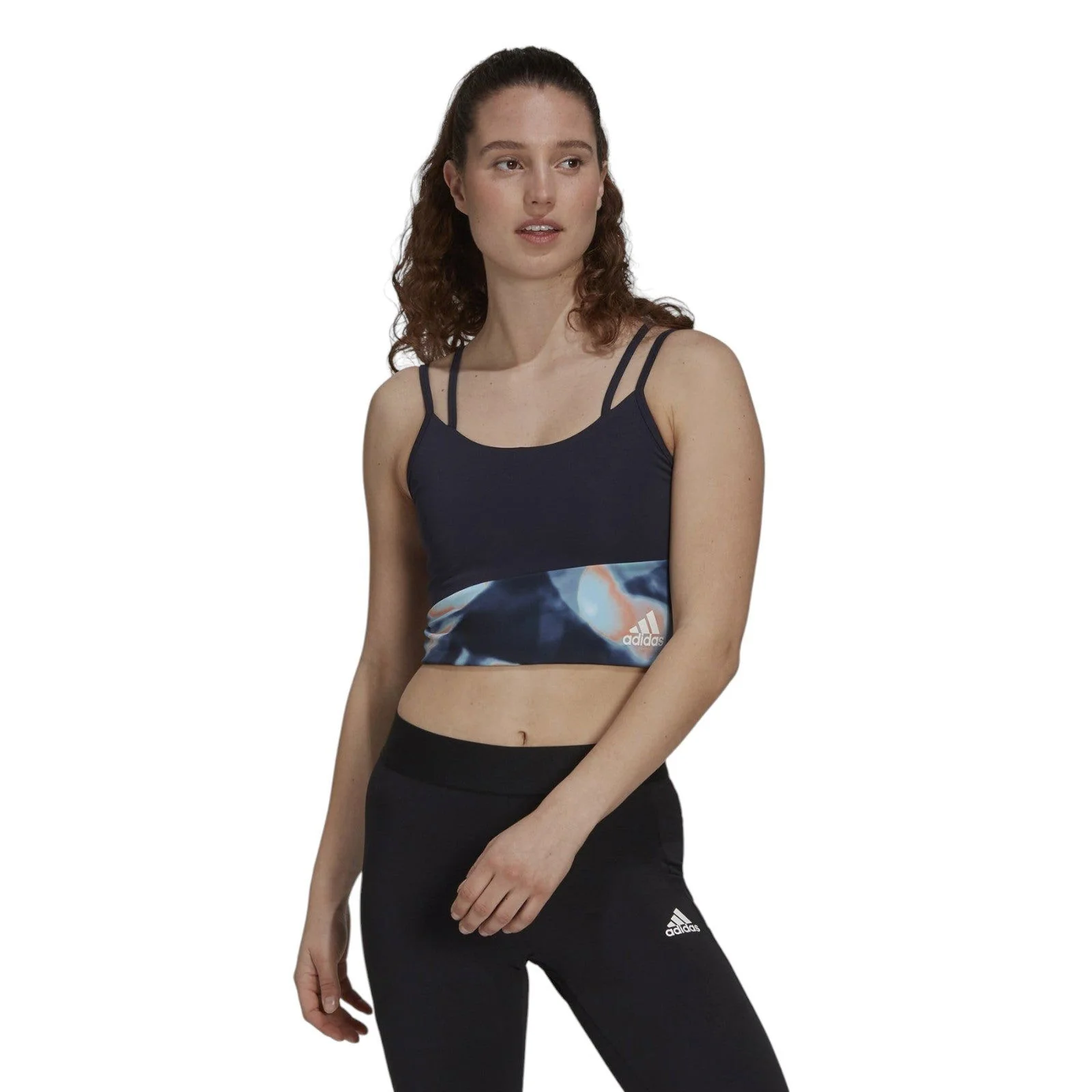 adidas Women's AEROREADY You for You Bra Top - Navy - Image 2