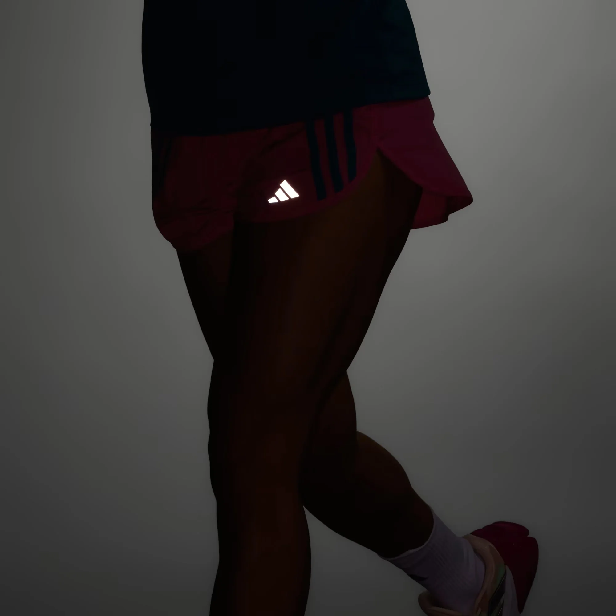 adidas Womens Break the Norm Running Shorts - Pink - Image 9