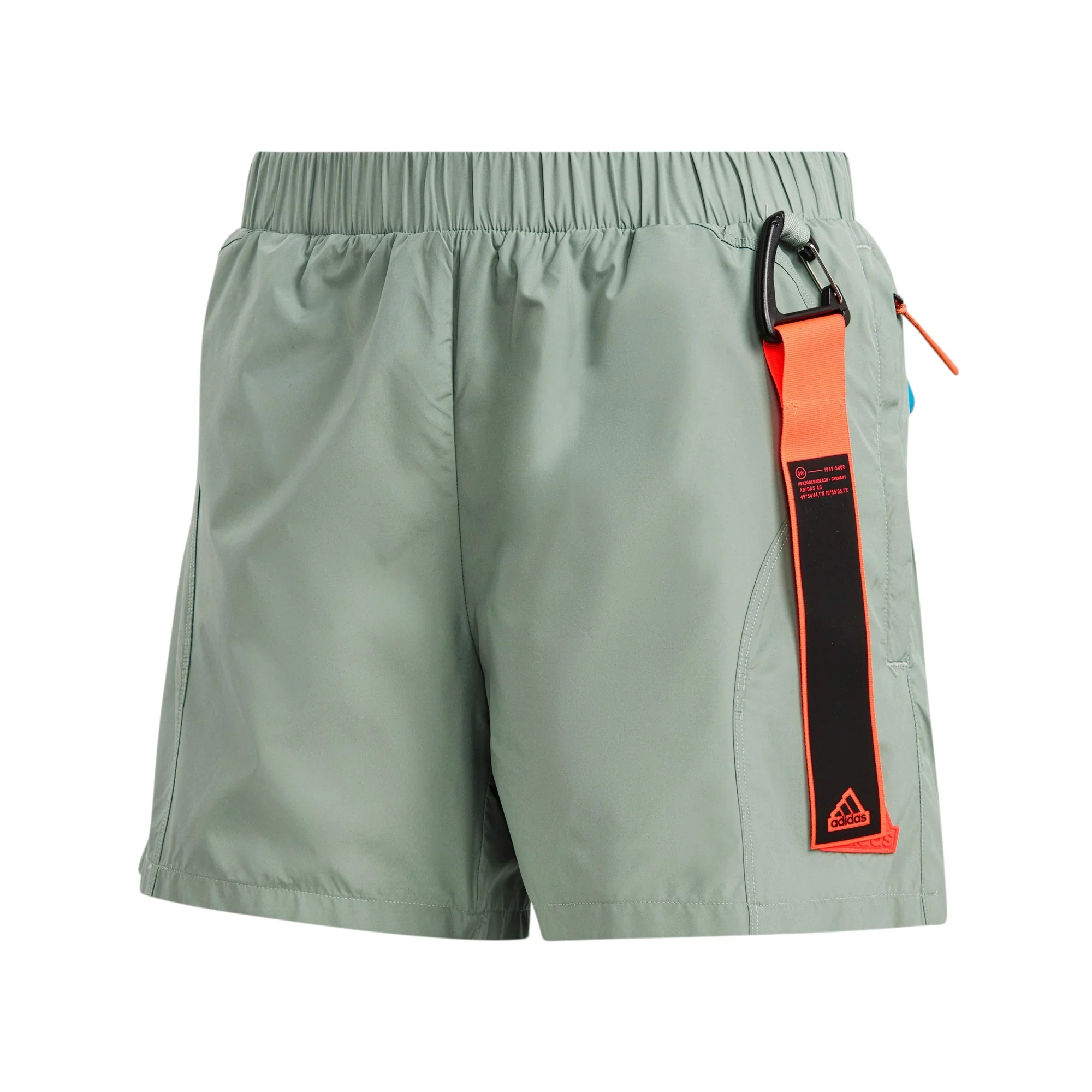 adidas Womens City Escape Shorts - Green - Image 9