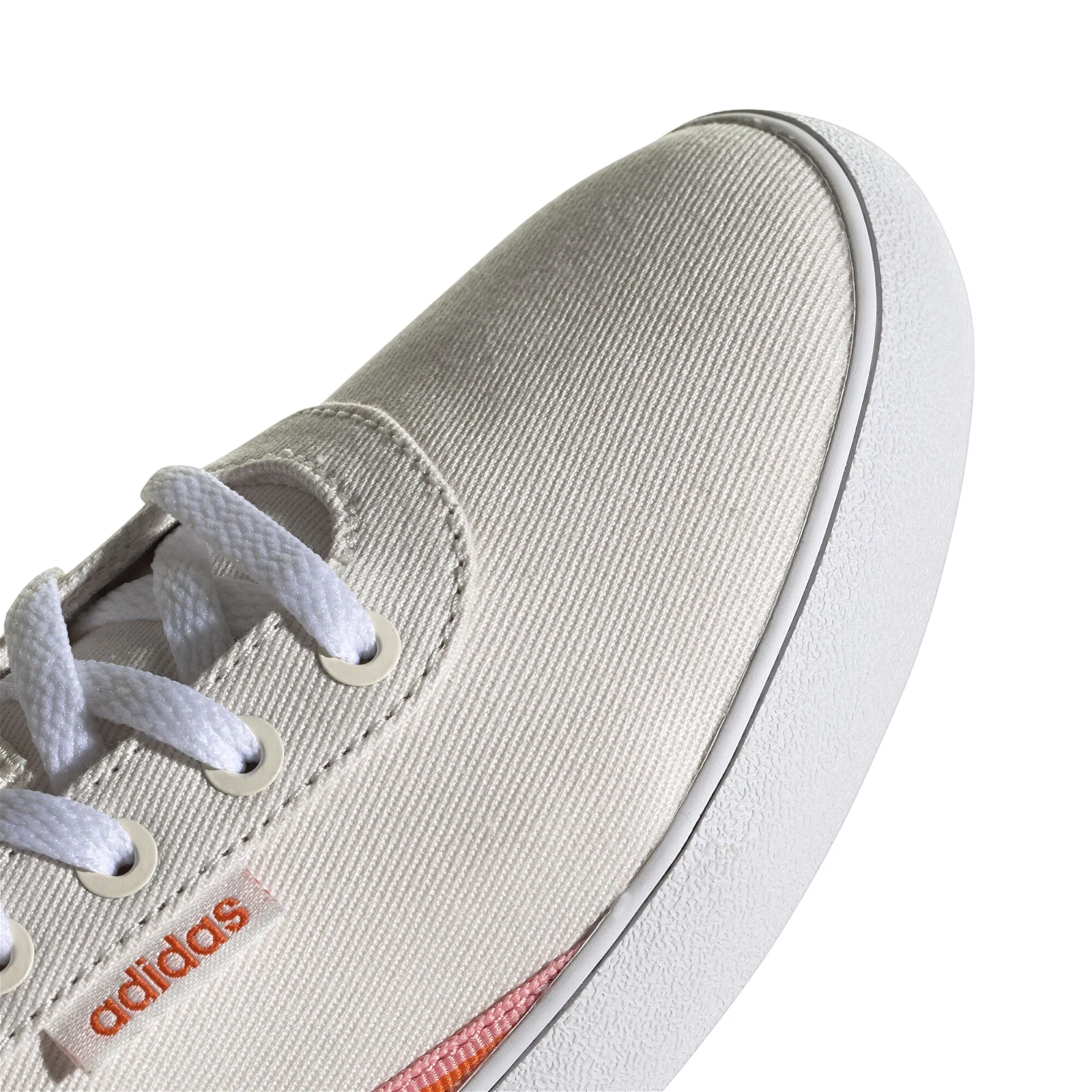 adidas Womens Courtflash X Shoes - Chalk White / Orange - Image 8
