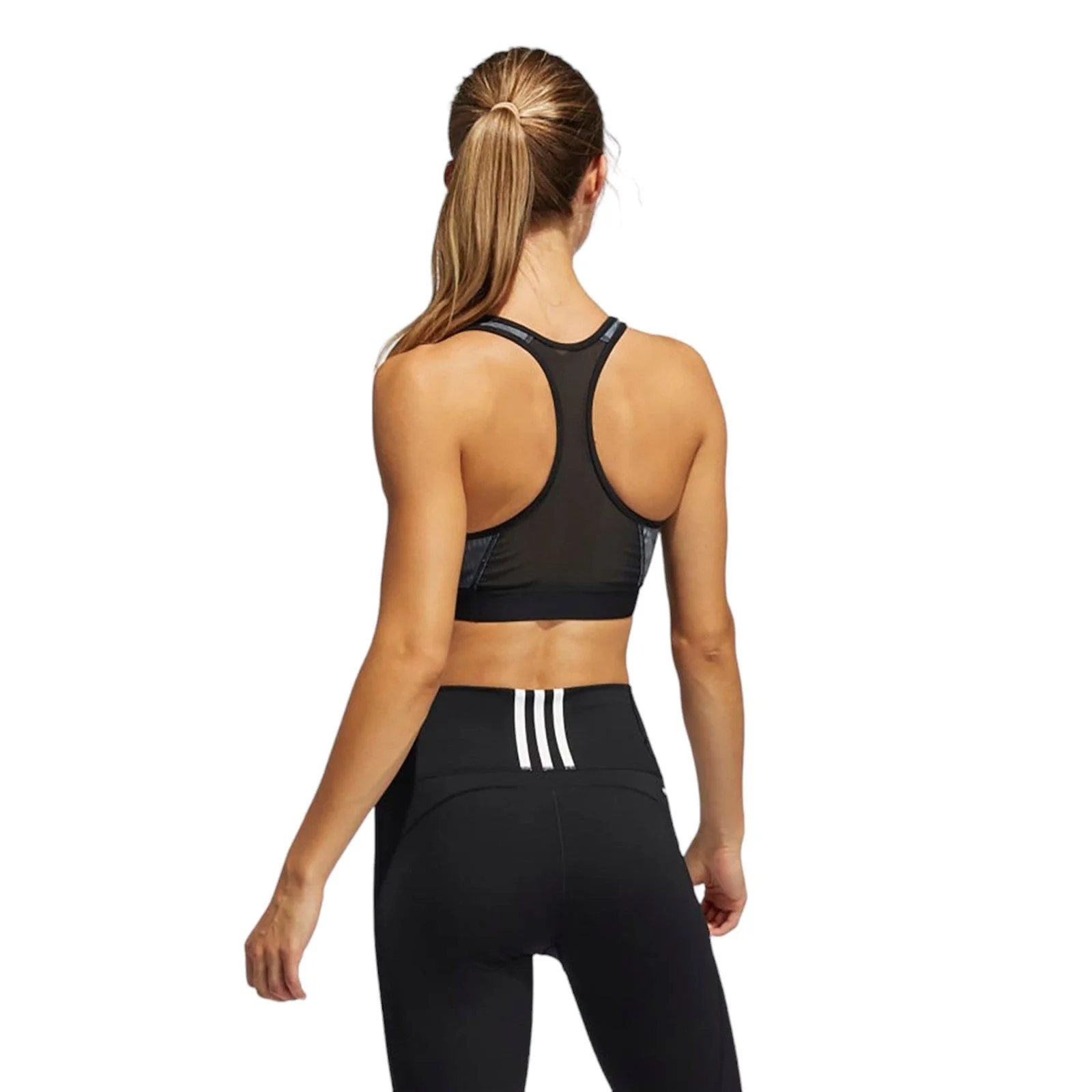 adidas Women's Don't Rest Floral Bra - Grey - Image 2