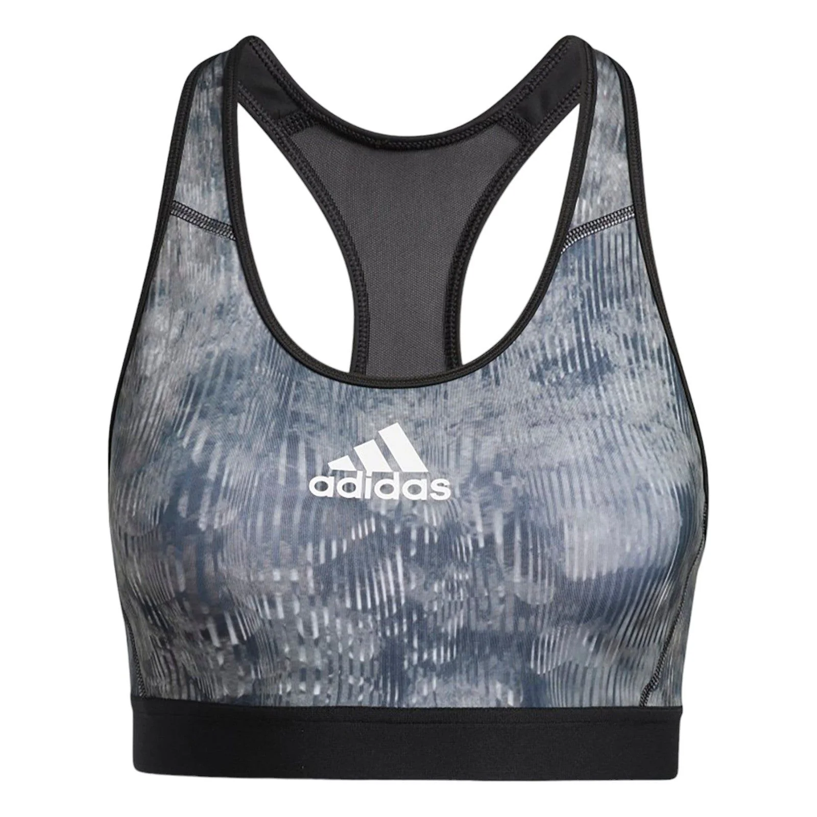 adidas Women's Don't Rest Floral Bra - Grey - Image 5