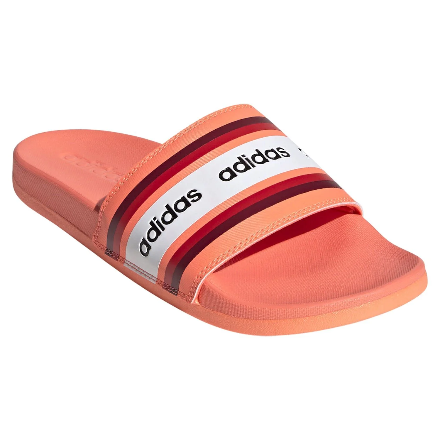 adidas Womens FARM Rio Adilette Comfort Slides - Orange - Image 2