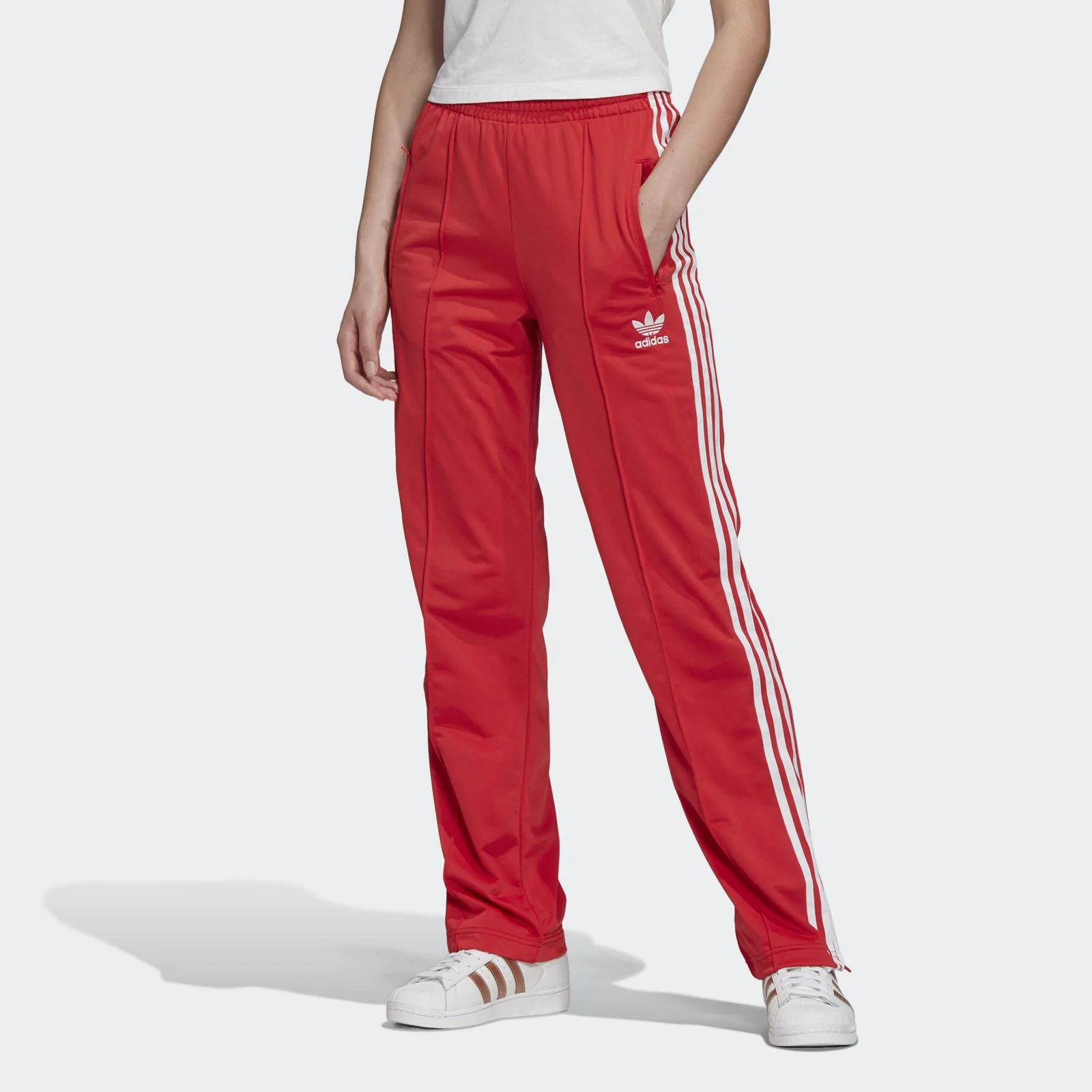 adidas Women's Firebird Tracksuit Bottoms - Red - Image 2