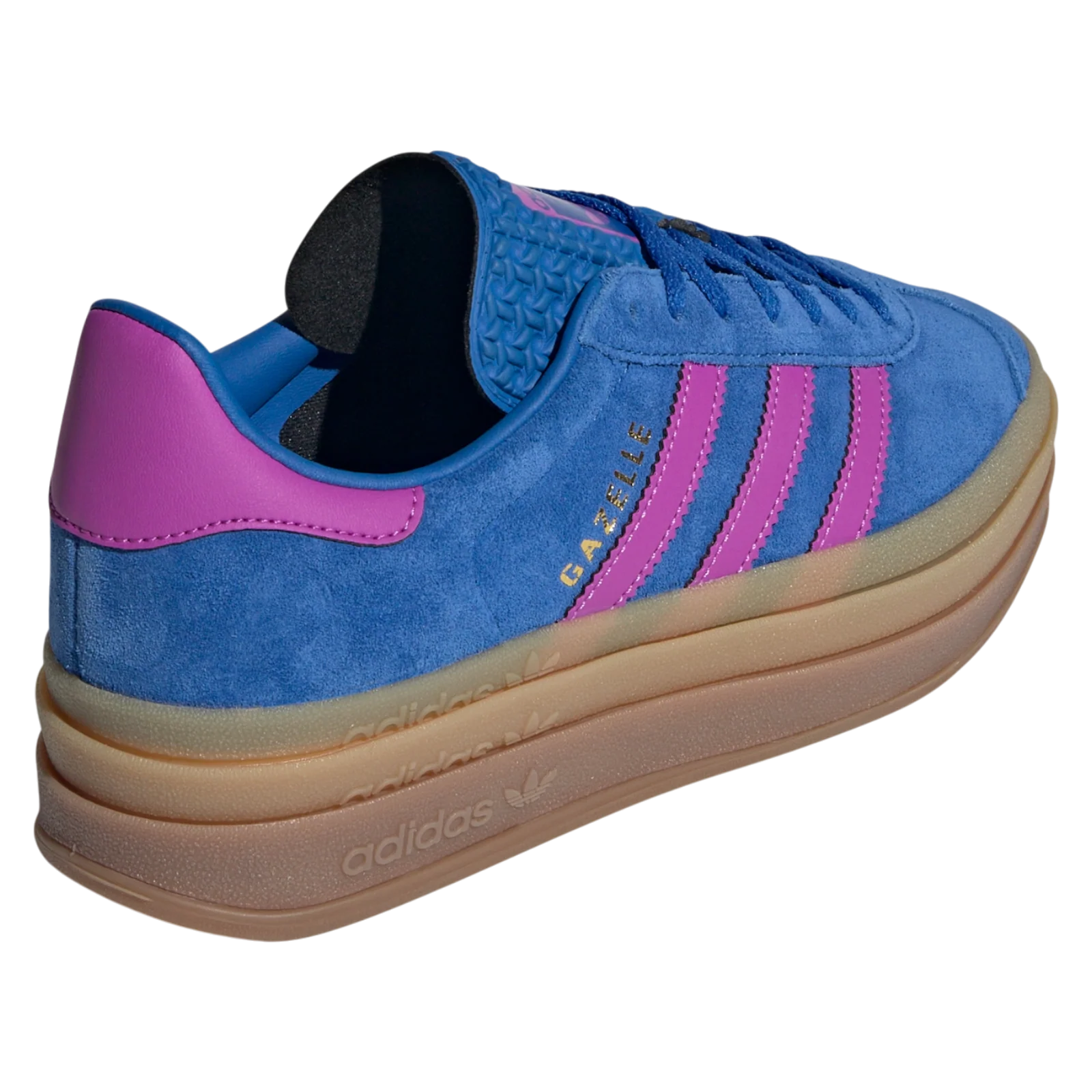 adidas Women's Gazelle Bold Shoes - Blue / Lucid Pink - Image 3