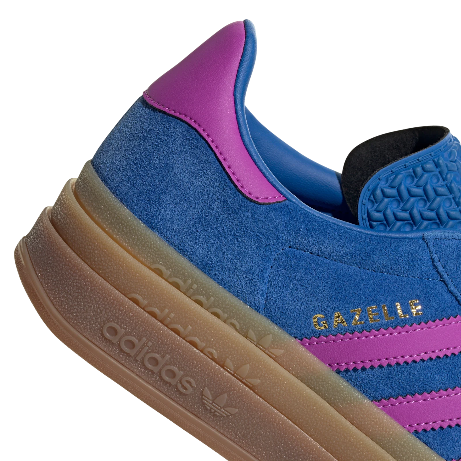 adidas Women's Gazelle Bold Shoes - Blue / Lucid Pink - Image 4