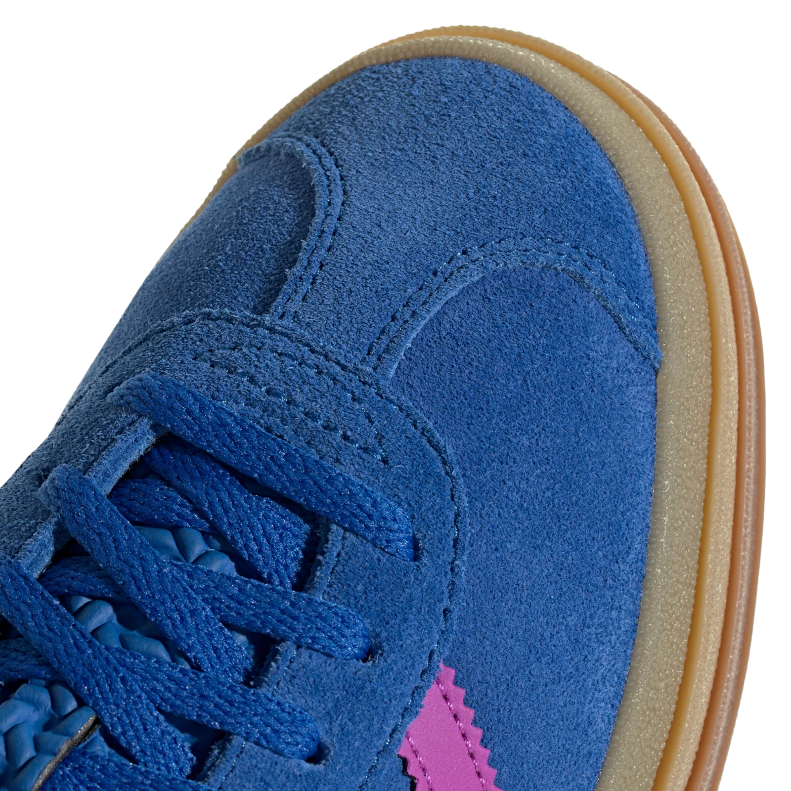 adidas Women's Gazelle Bold Shoes - Blue / Lucid Pink - Image 5