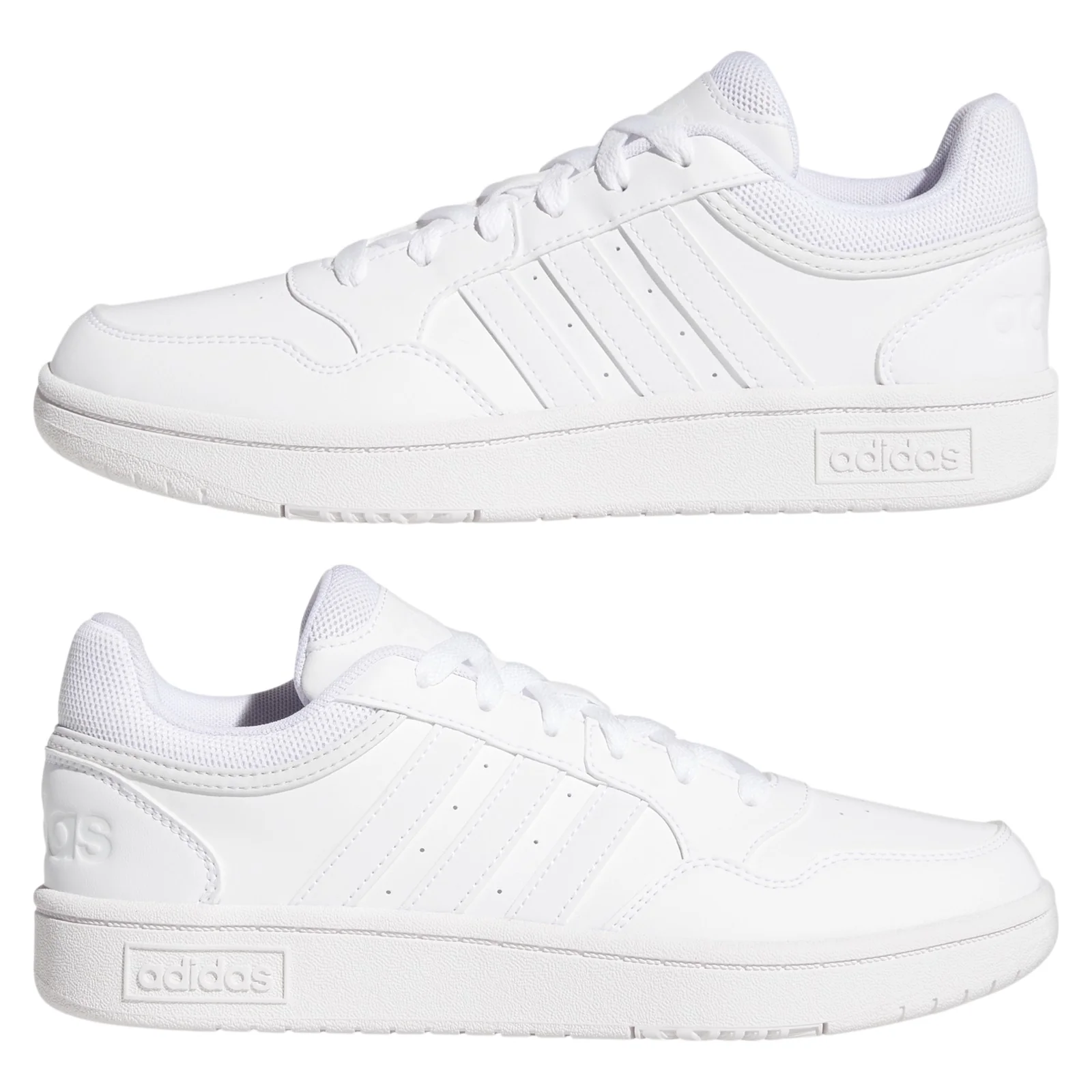 adidas Womens Hoops 3.0 Low Classic Shoes - Cloud White - Image 9