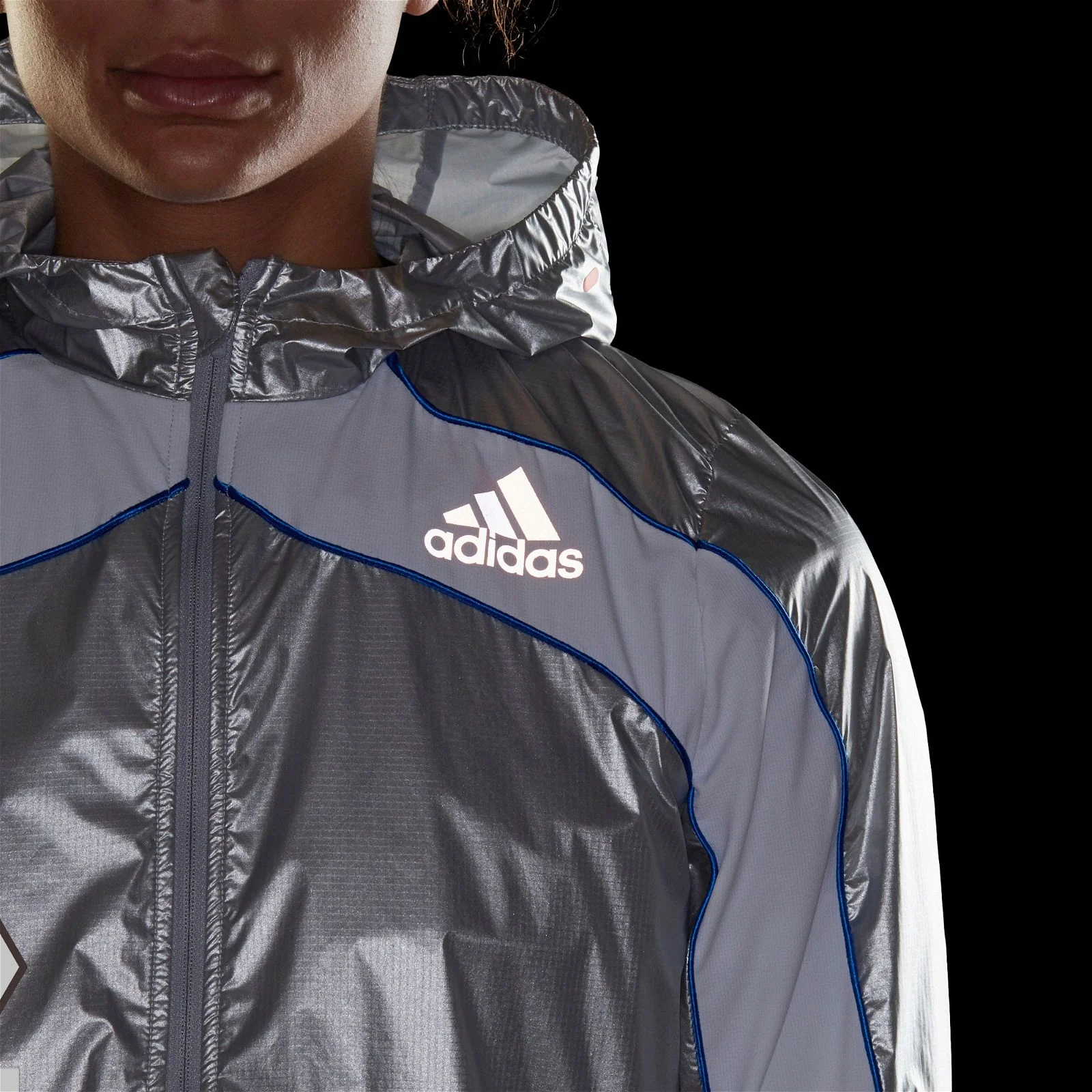 adidas Women's Marathon Space Race NASA Jacket - Silver - Image 6