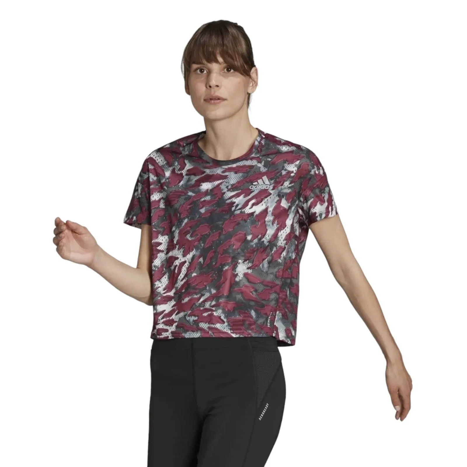 adidas Women's Primeblue Fast Graphic Tee - Multi - Image 2