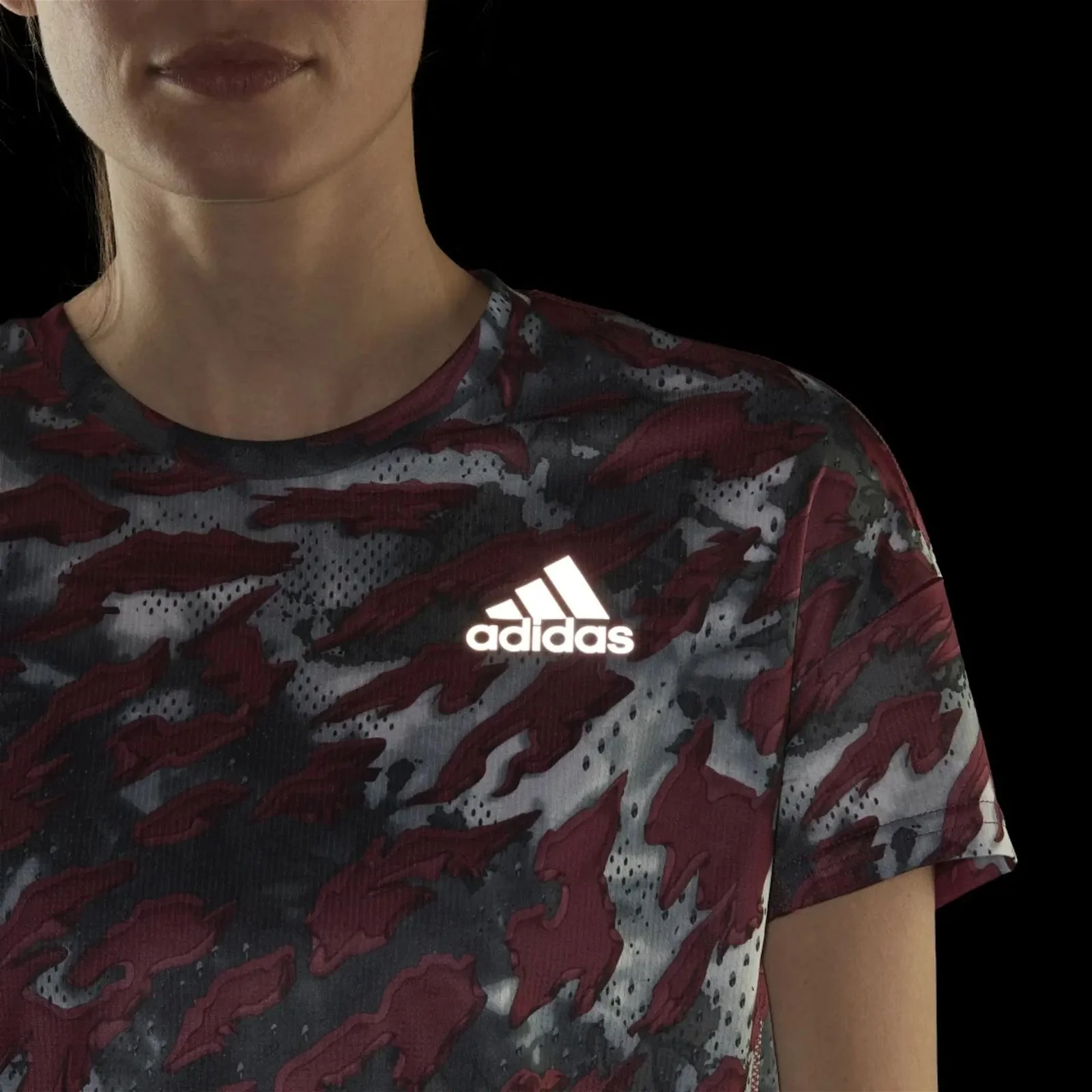 adidas Women's Primeblue Fast Graphic Tee - Multi - Image 4