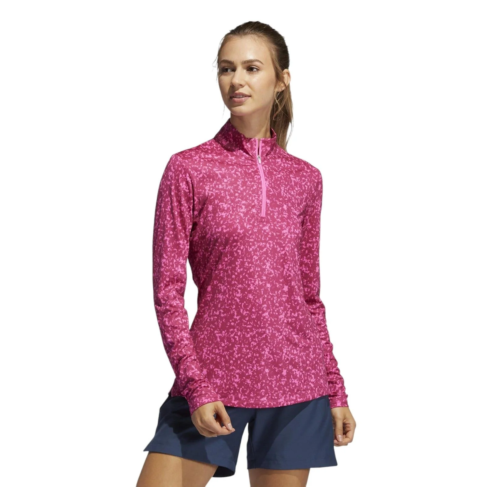 adidas Women's Primegreen AEROREADY Shirt - Screaming Pink / Wild Pink - Image 2