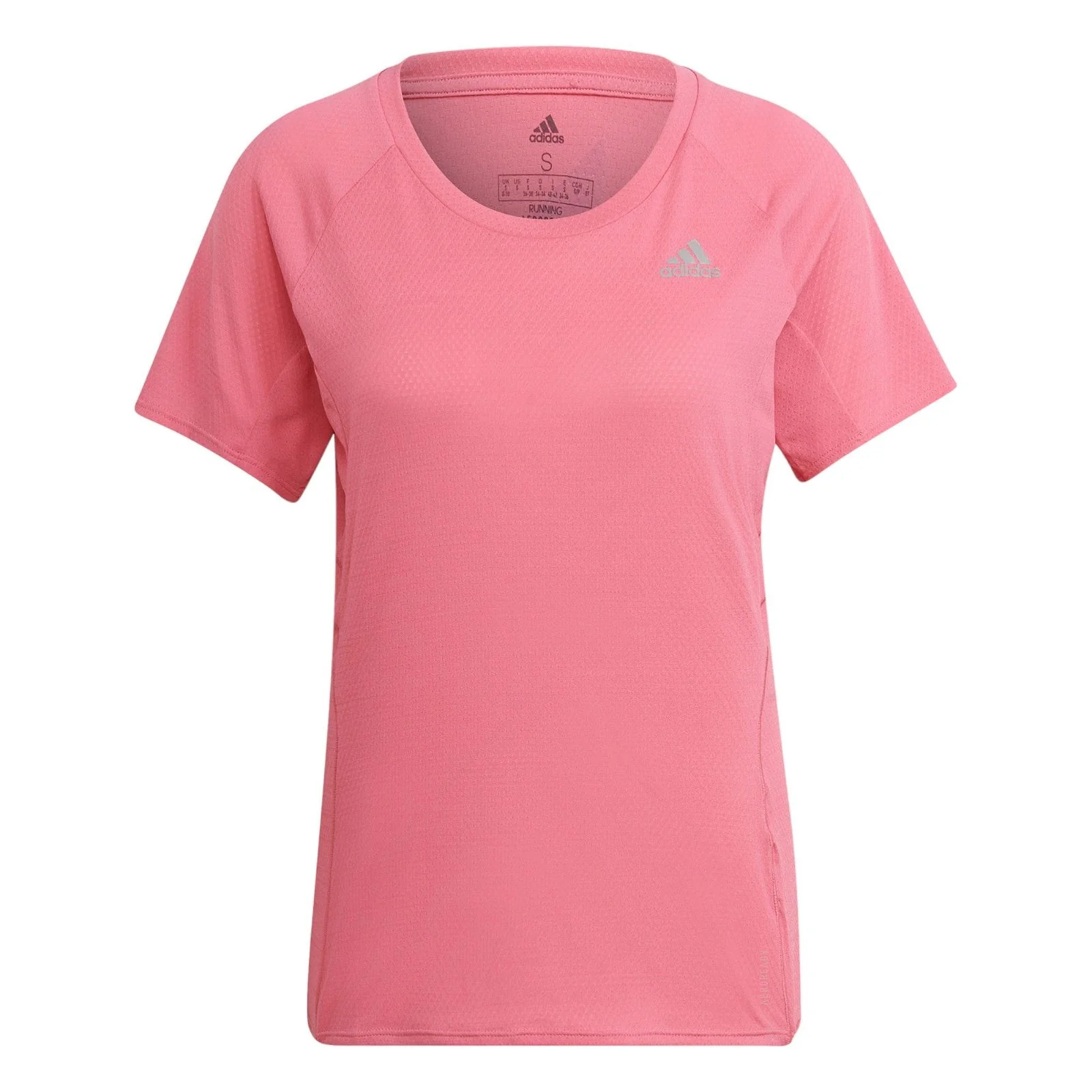 adidas Womens Runner Short Sleeve T-shirt - Pink - Image 4