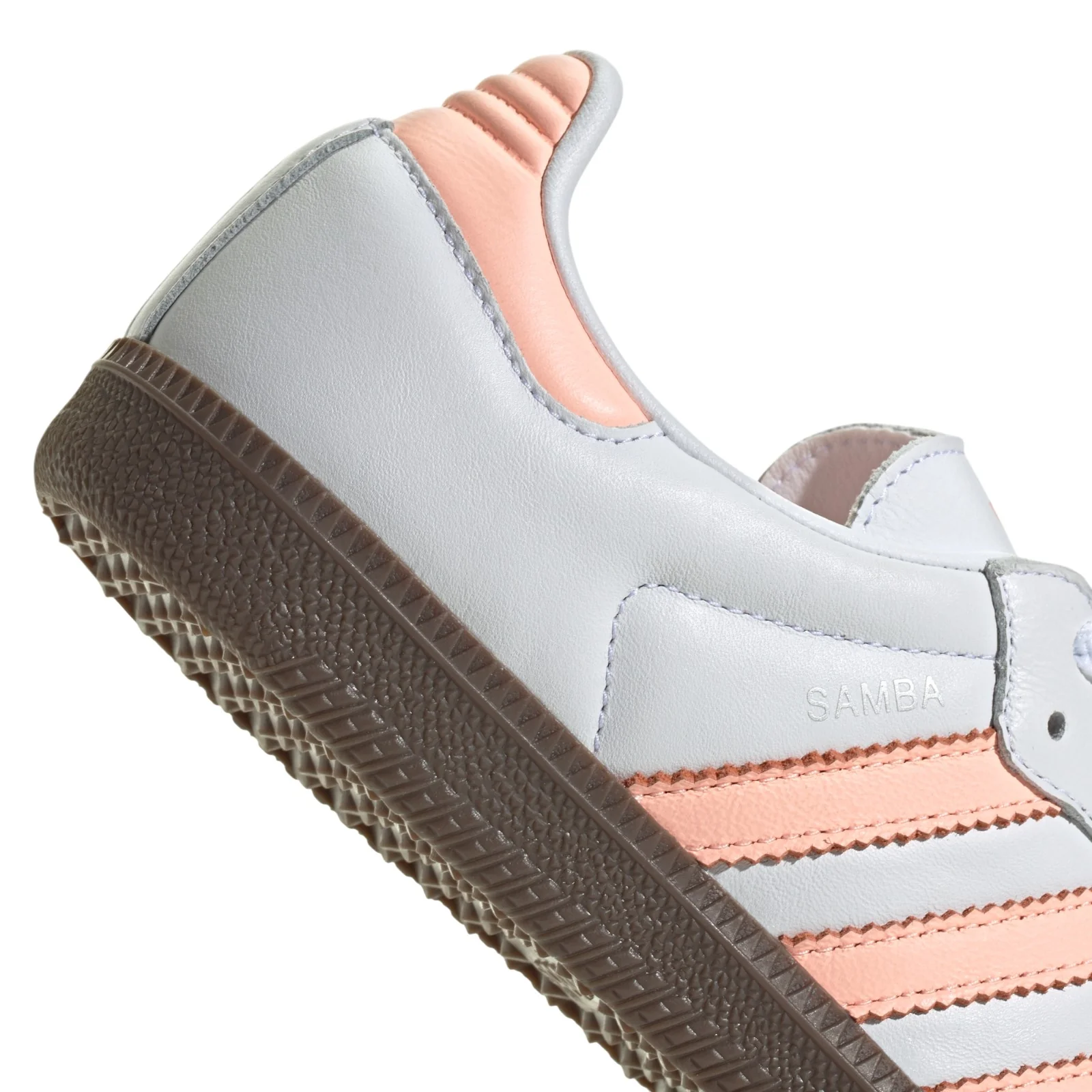 adidas Womens Samba OG Shoes - Cloud White / Clear Orange - Image 4
