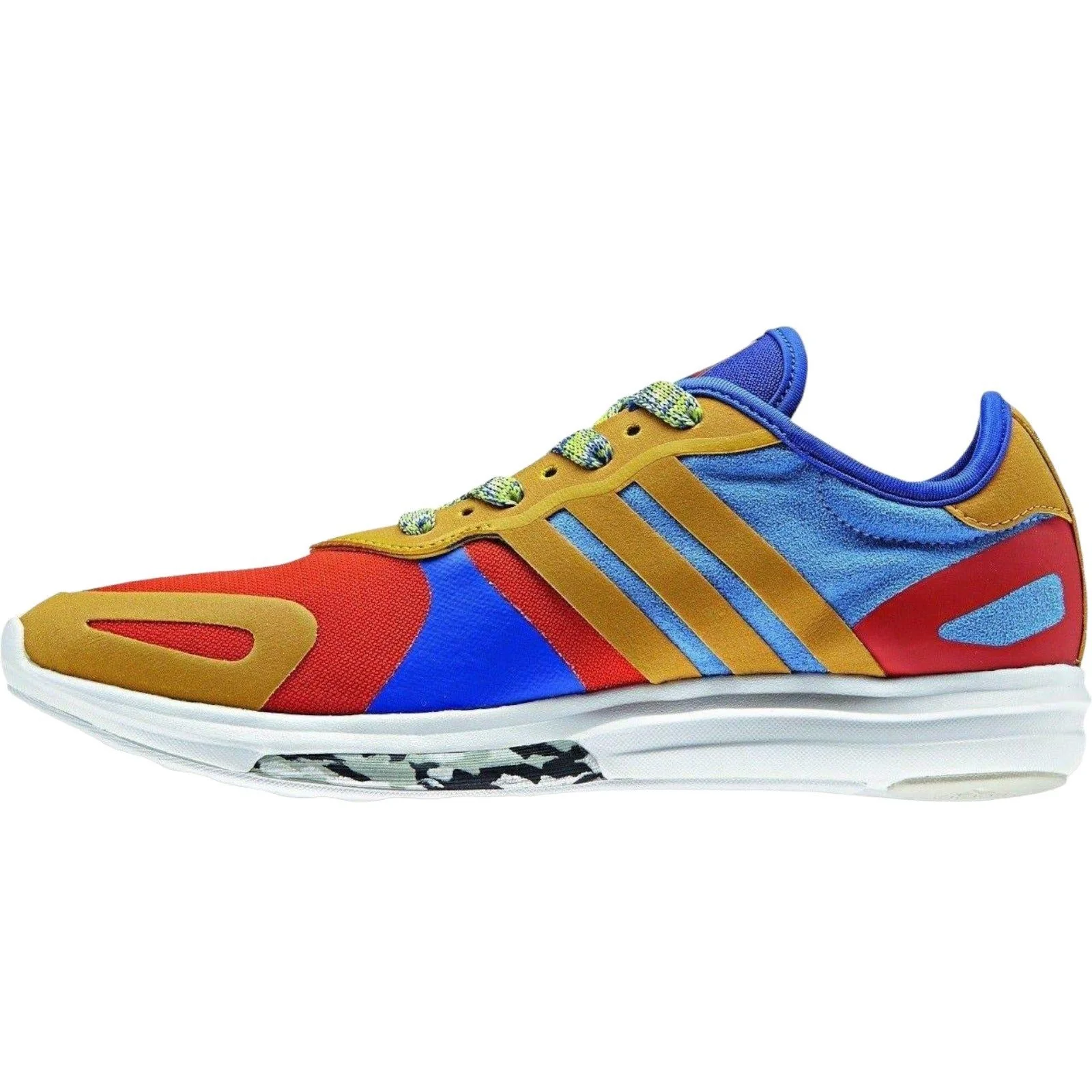 adidas Womens Stella McCartney Yvori Trainers - Blue / Red - Image 2