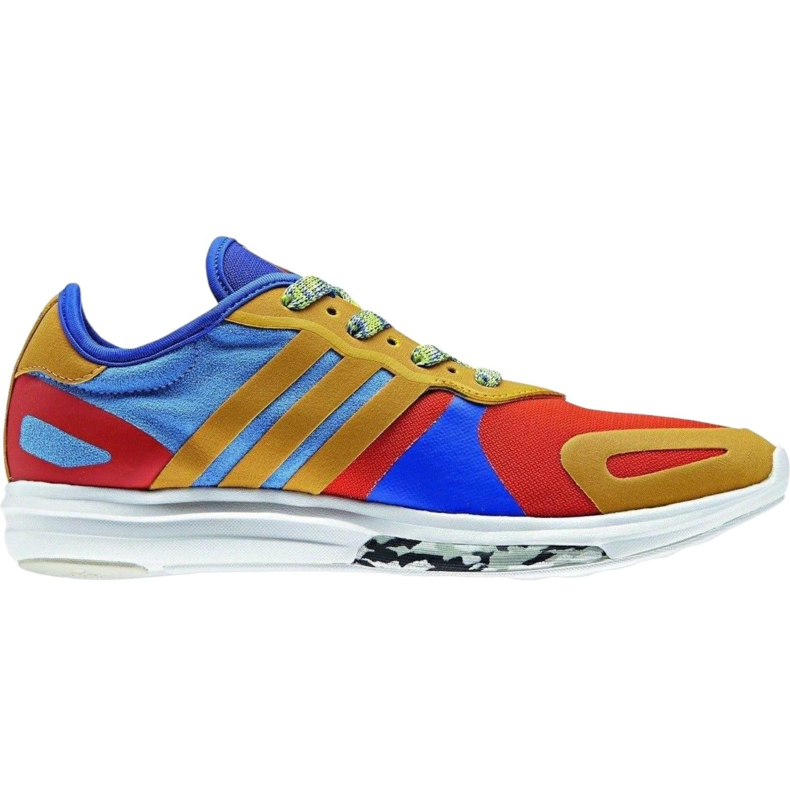 adidas Womens Stella McCartney Yvori Trainers - Blue / Red - Image 3
