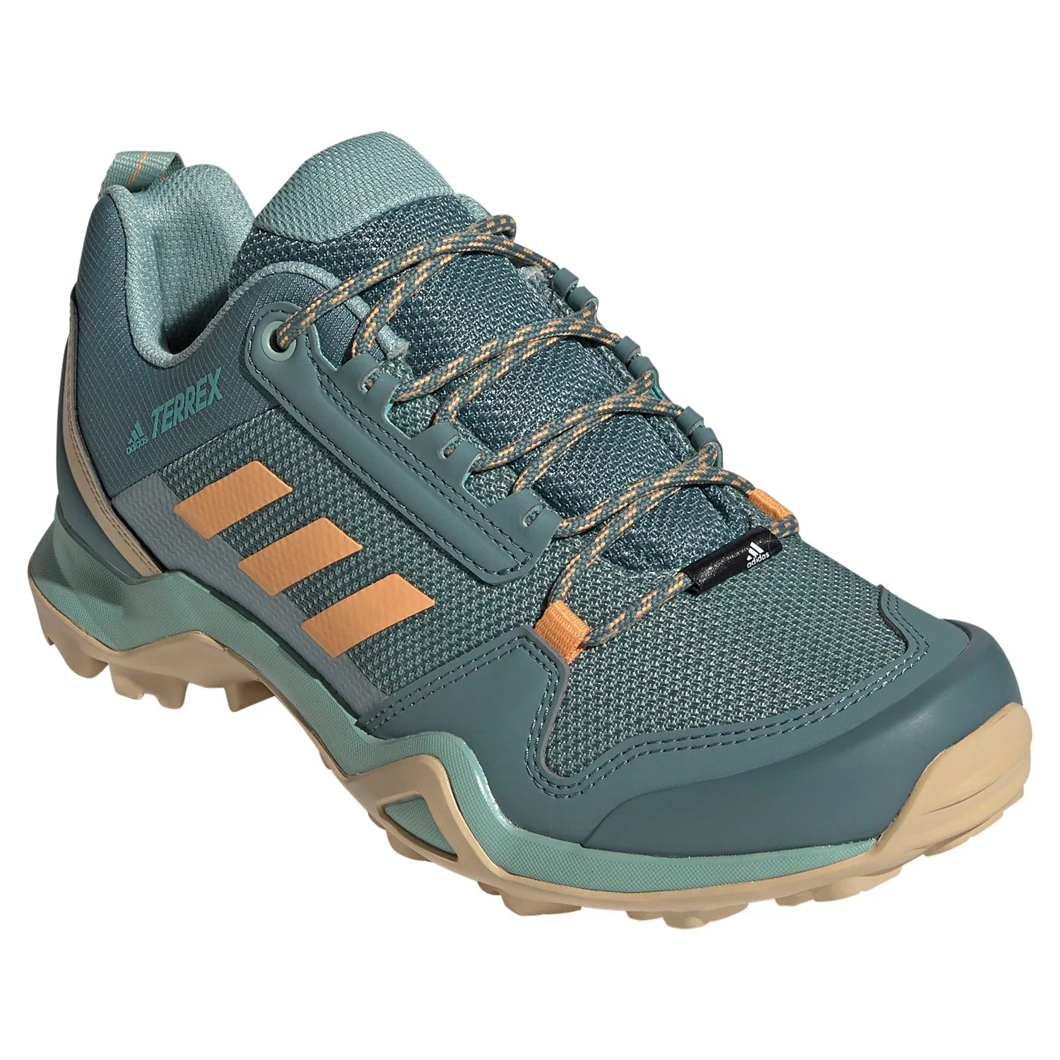 adidas Womens Terrex AX3 Hiking Shoes - Green - Image 2